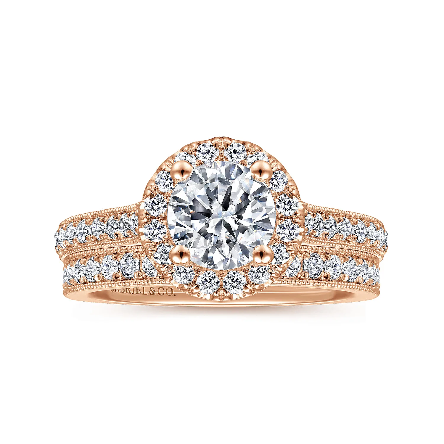 Matching Wedding Band in 14K Rose Gold, photograph 4