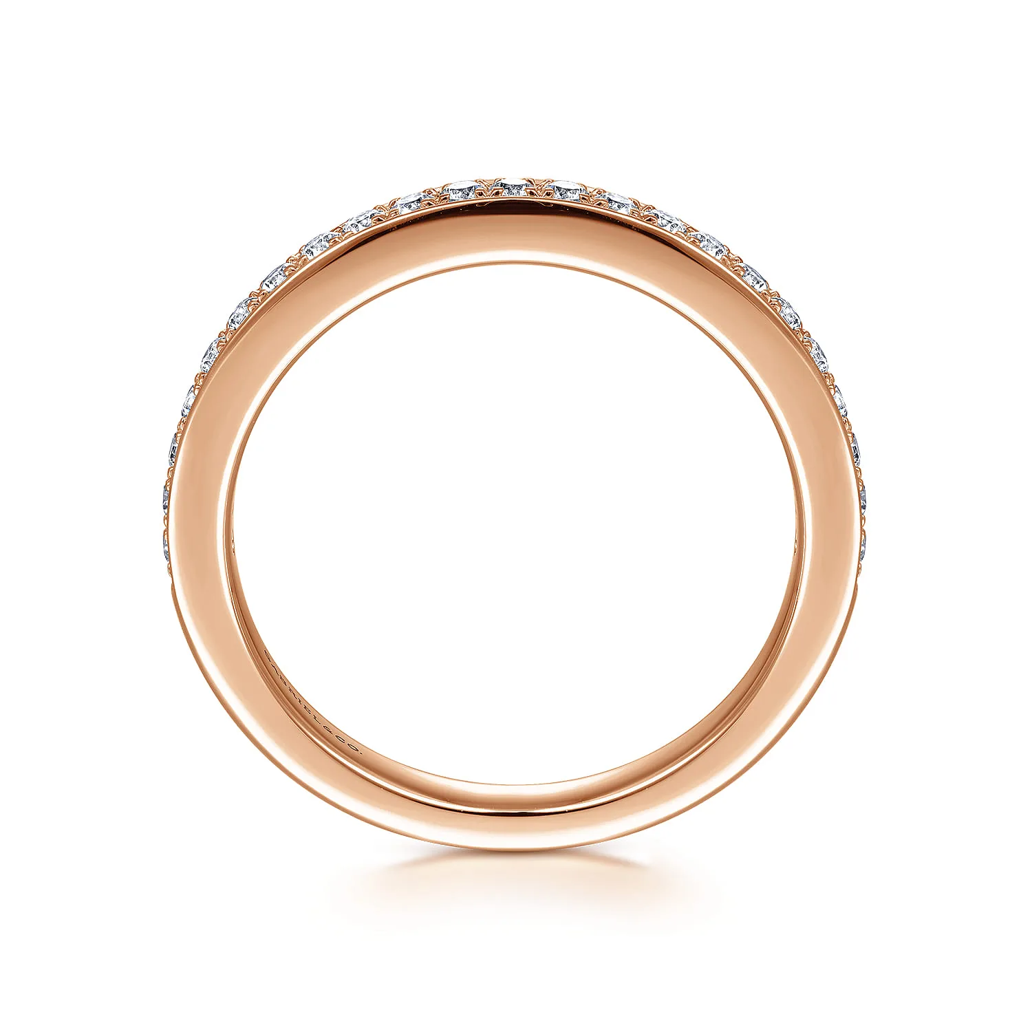 Matching Wedding Band in 14K Rose Gold, photograph 2