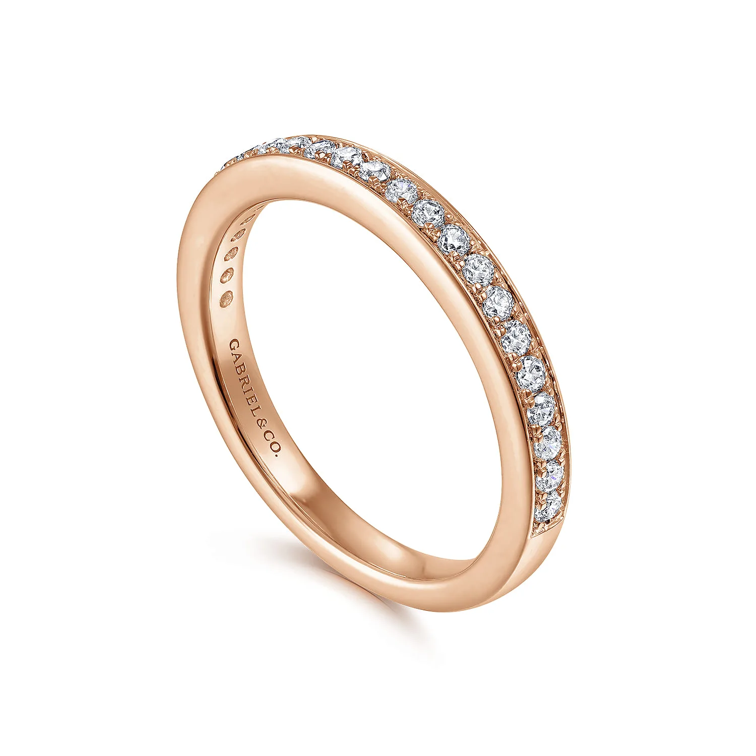 Matching Wedding Band in 14K Rose Gold, photograph 3