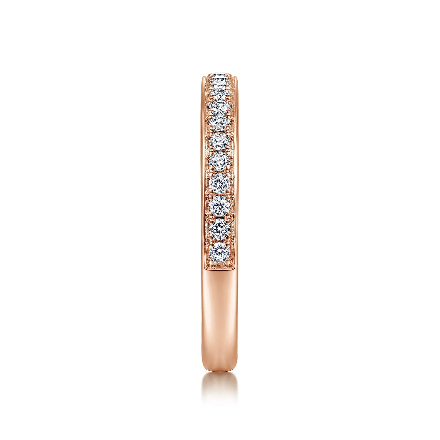 Matching Wedding Band in 14K Rose Gold, photograph 5