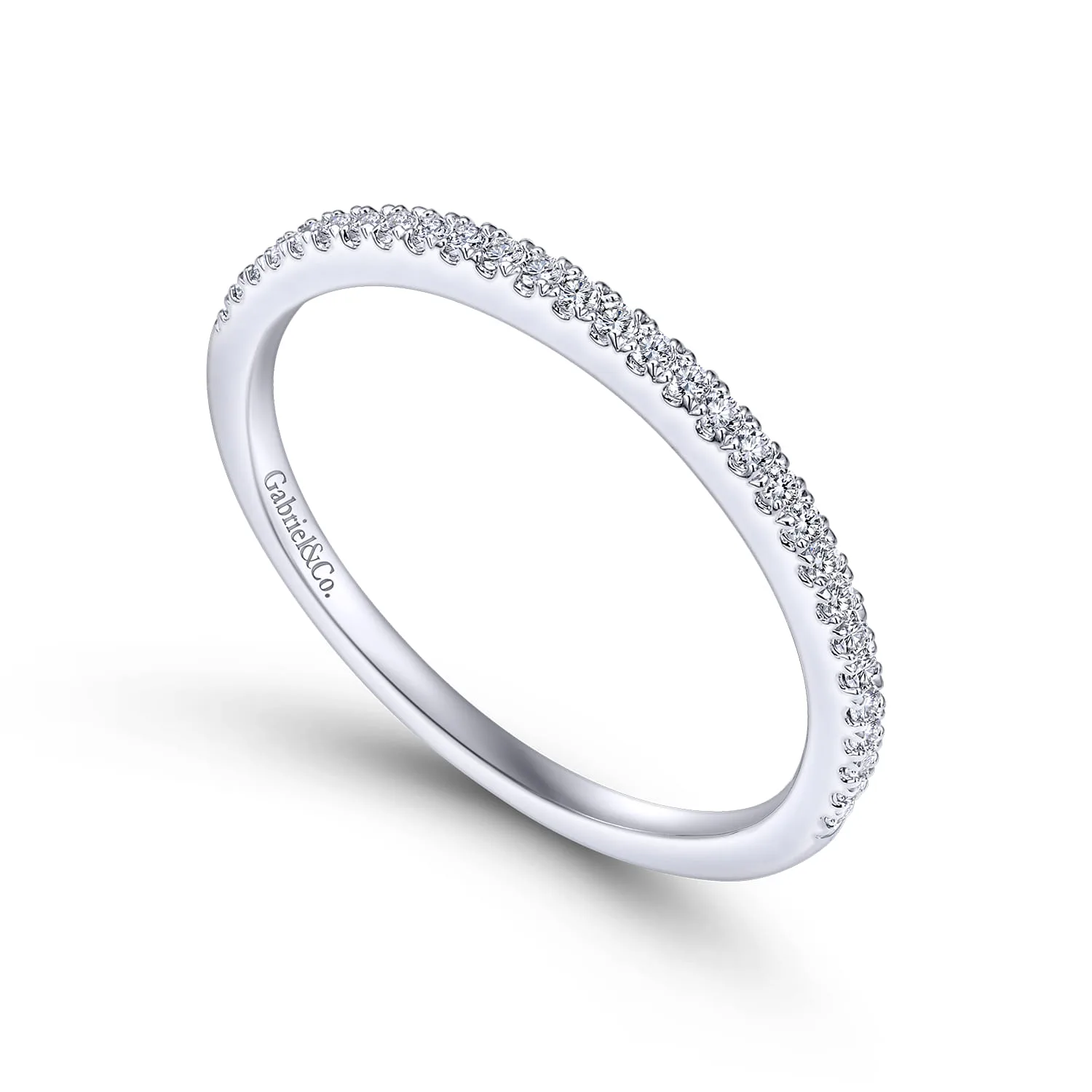 Matching Wedding Band in 14K White Gold, photograph 3