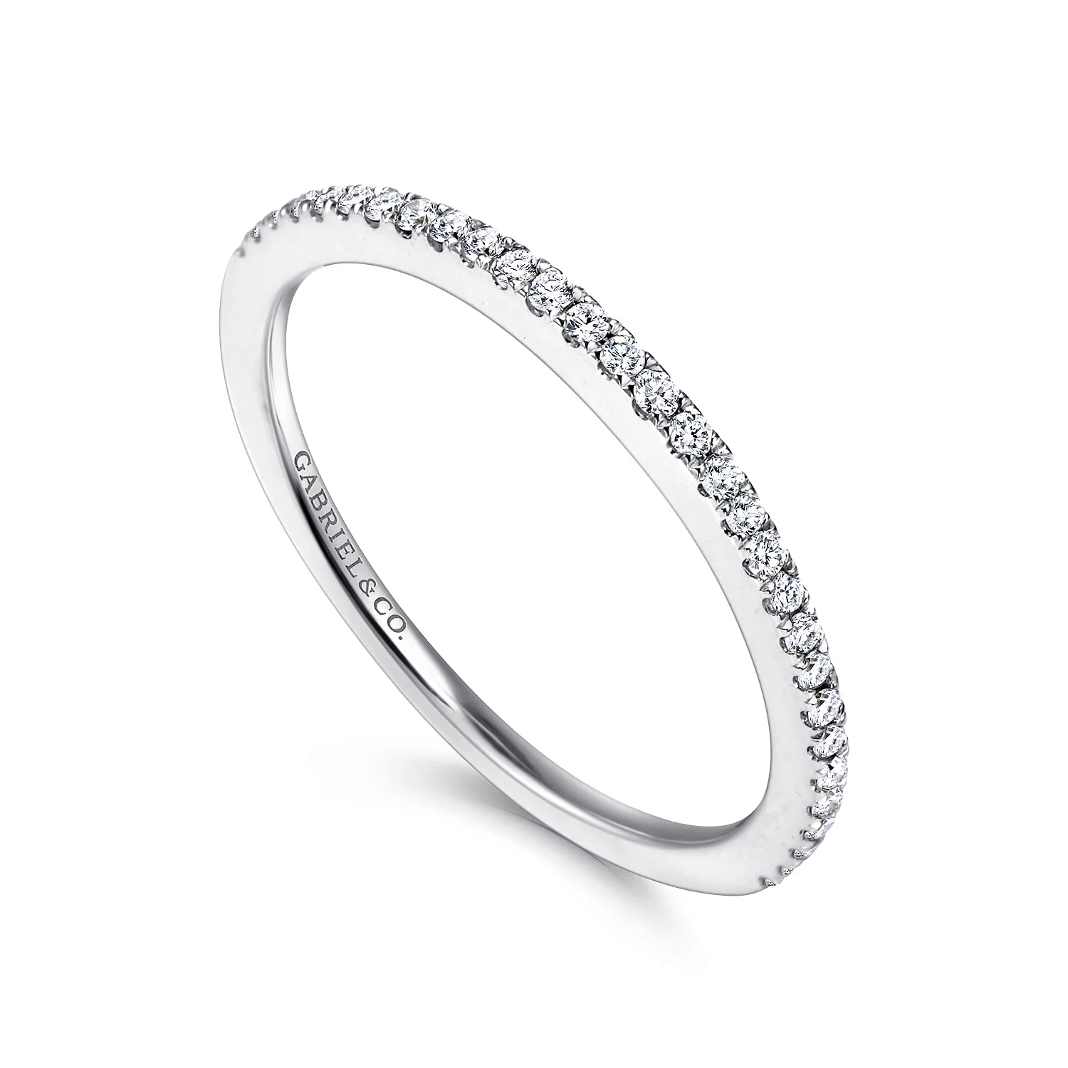 Matching Wedding Band in 14K White Gold, photograph 3