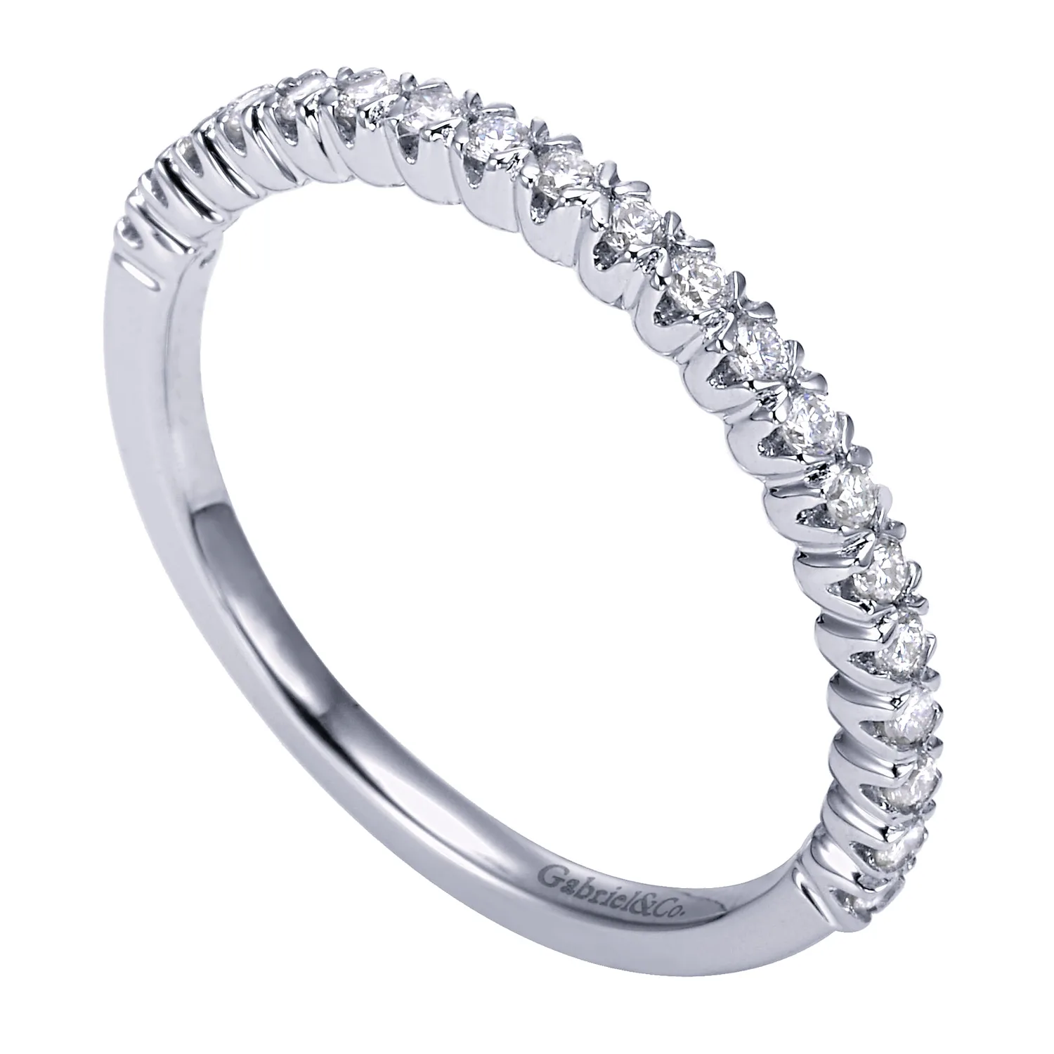 Matching Wedding Band in 14K White Gold, photograph 3