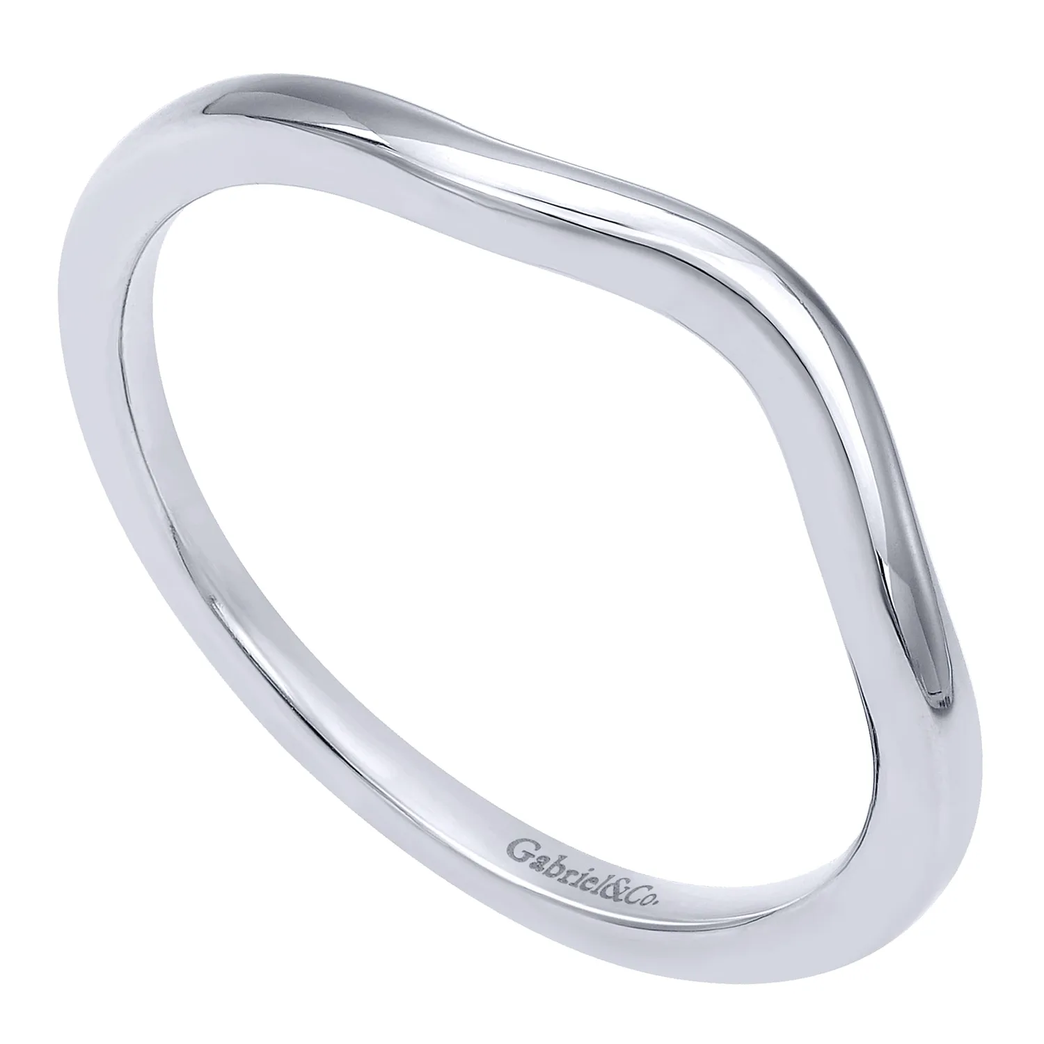 Matching Wedding Band in 14K White Gold, photograph 3