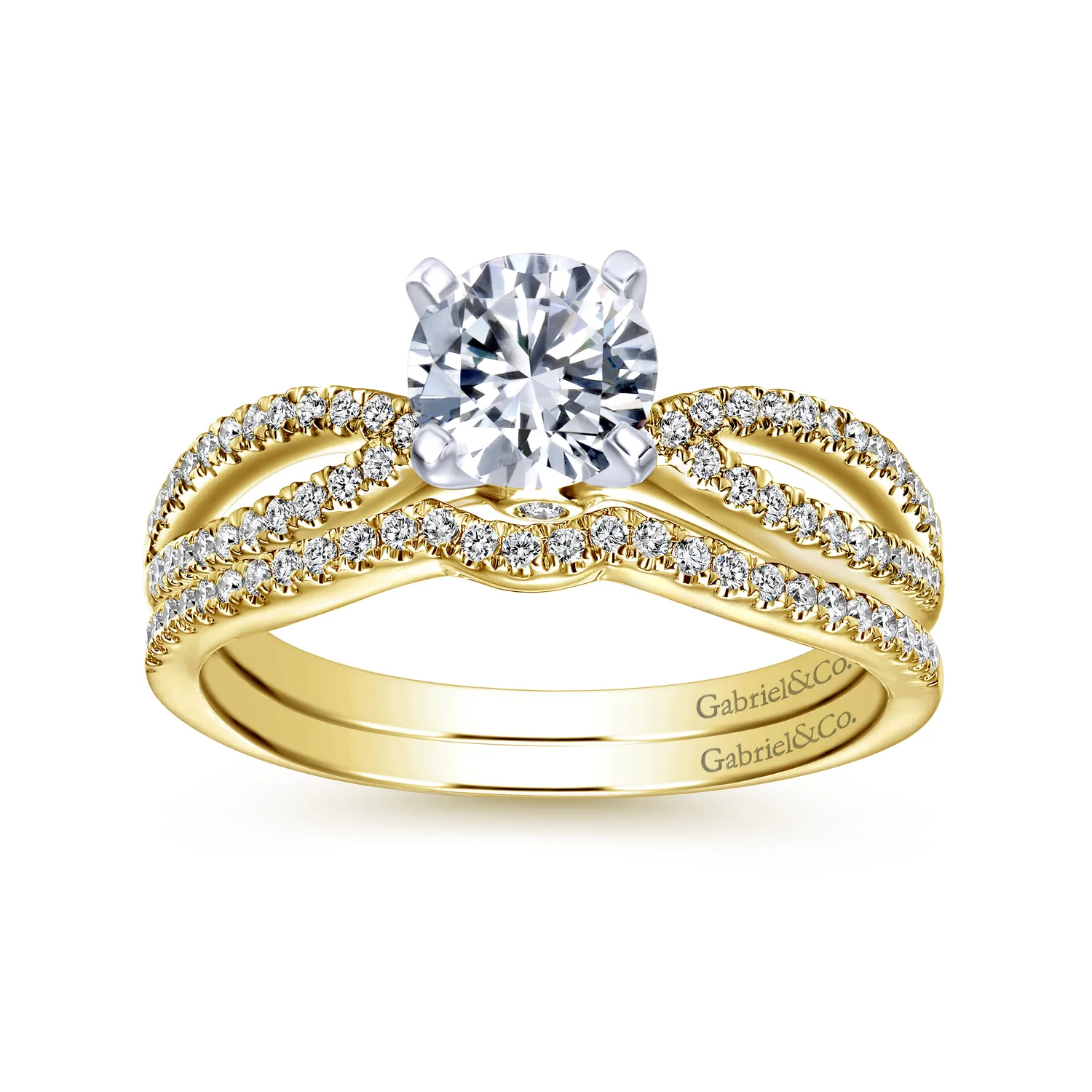Matching Wedding Band in 14K Yellow Gold, photograph 4