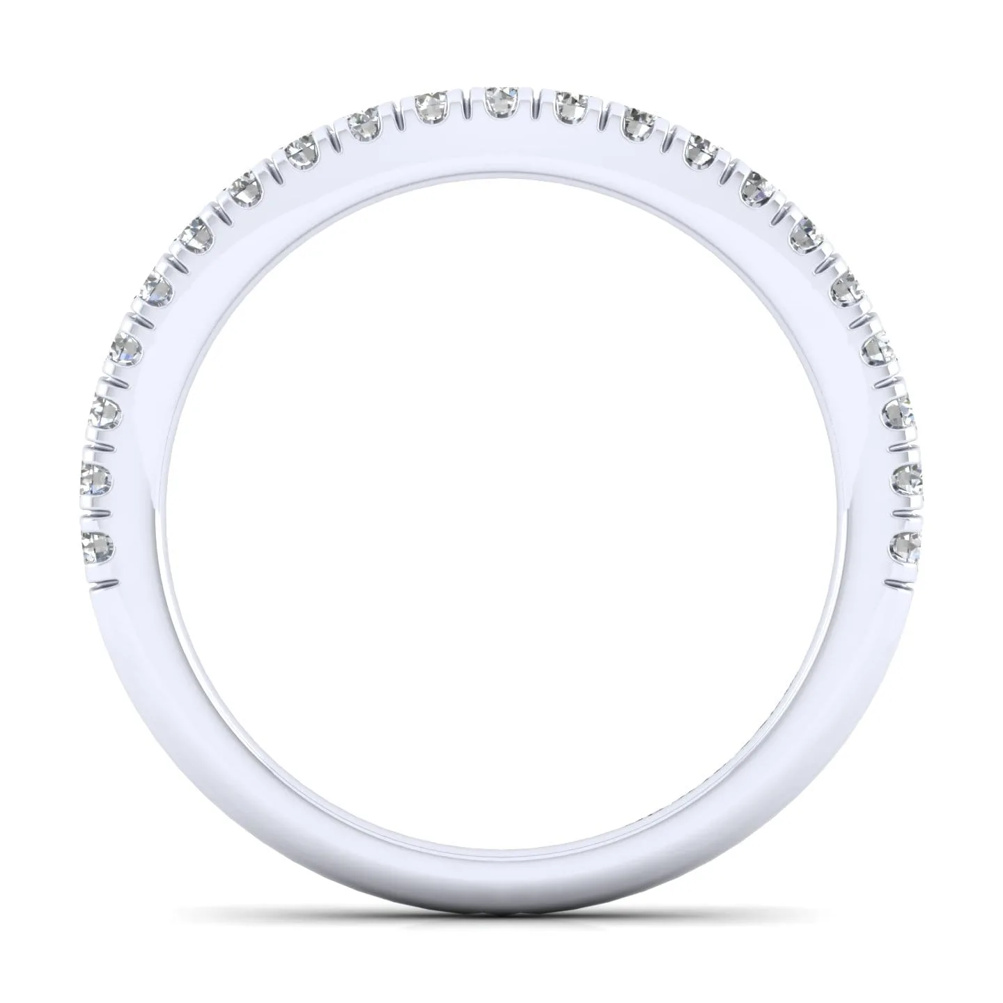 Matching Wedding Band in 14K White Gold, photograph 2