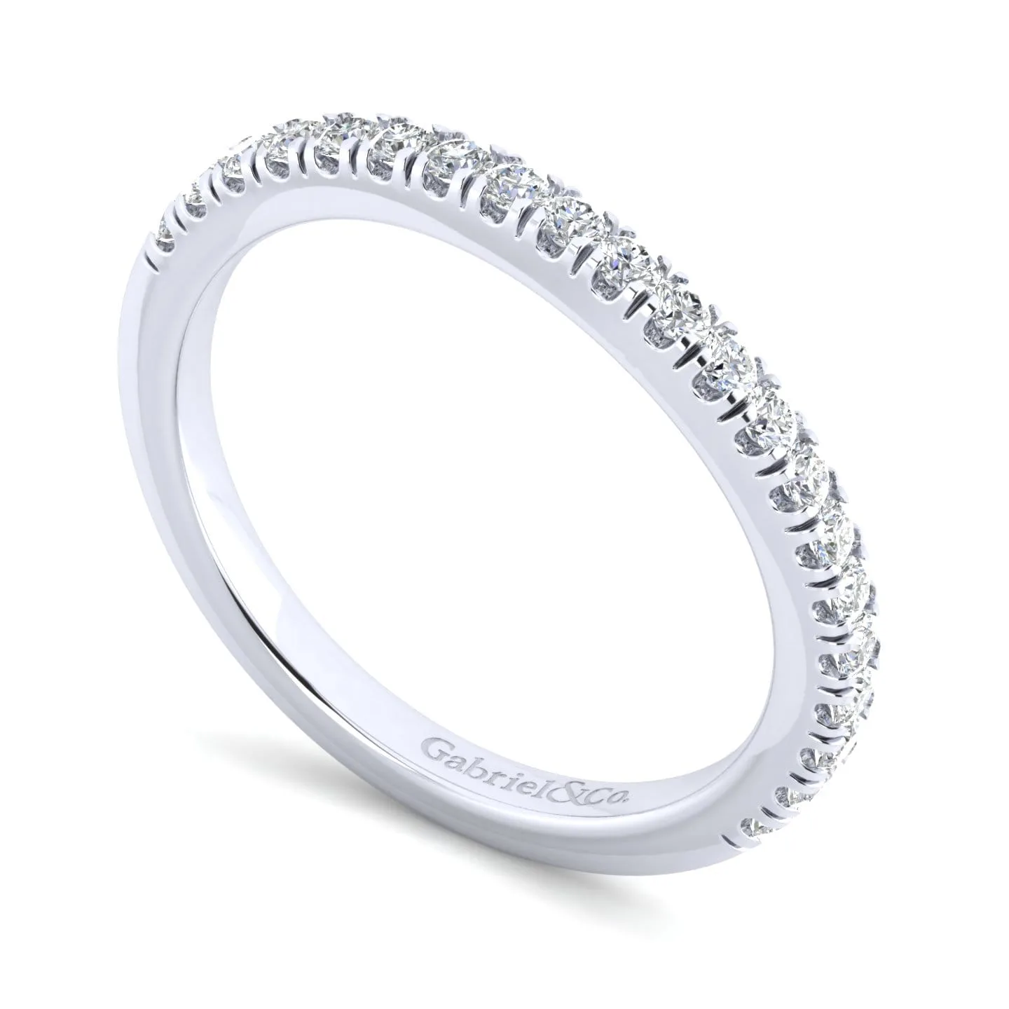 Matching Wedding Band in 14K White Gold, photograph 3