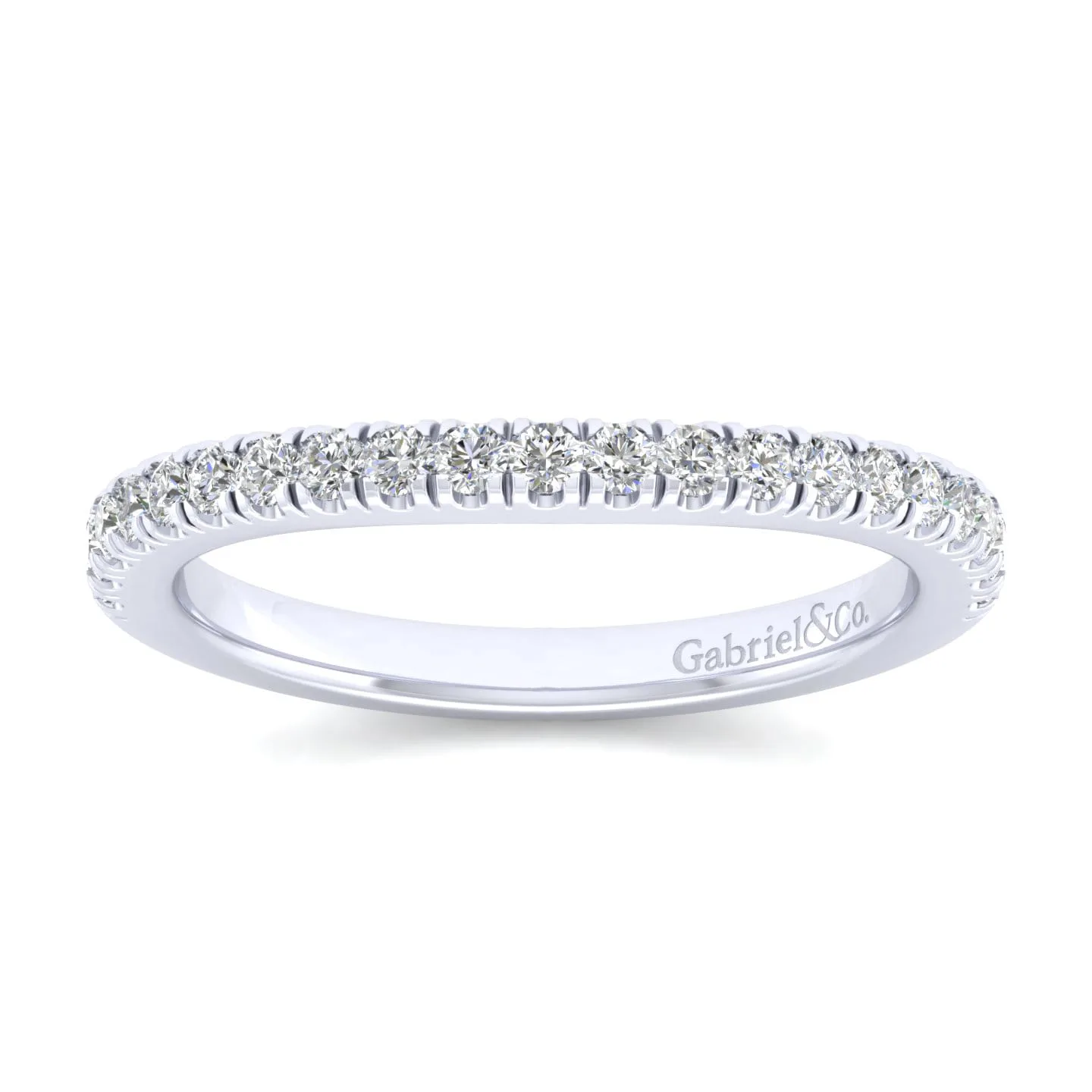 Matching Wedding Band in 14K White Gold, photograph 4