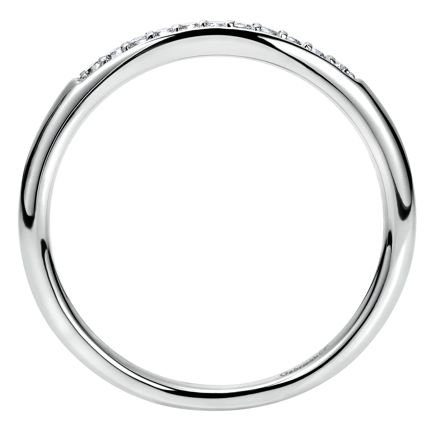 Matching Wedding Band in 14K White Gold, photograph 2