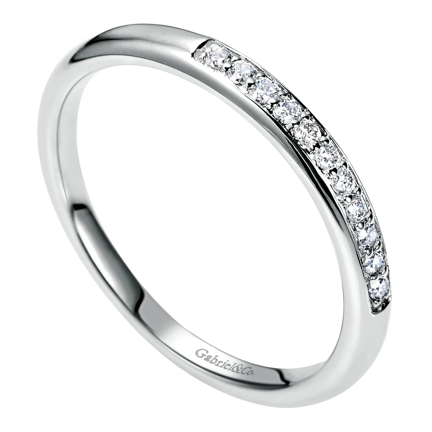 Matching Wedding Band in 14K White Gold, photograph 3