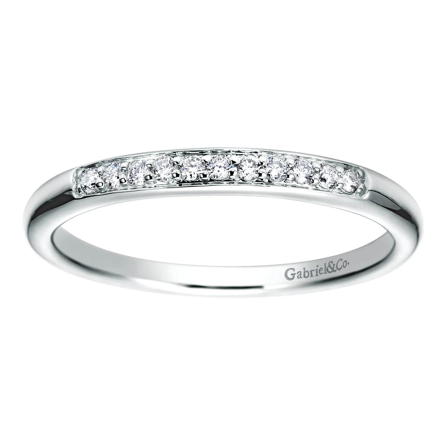 Matching Wedding Band in 14K White Gold, photograph 5