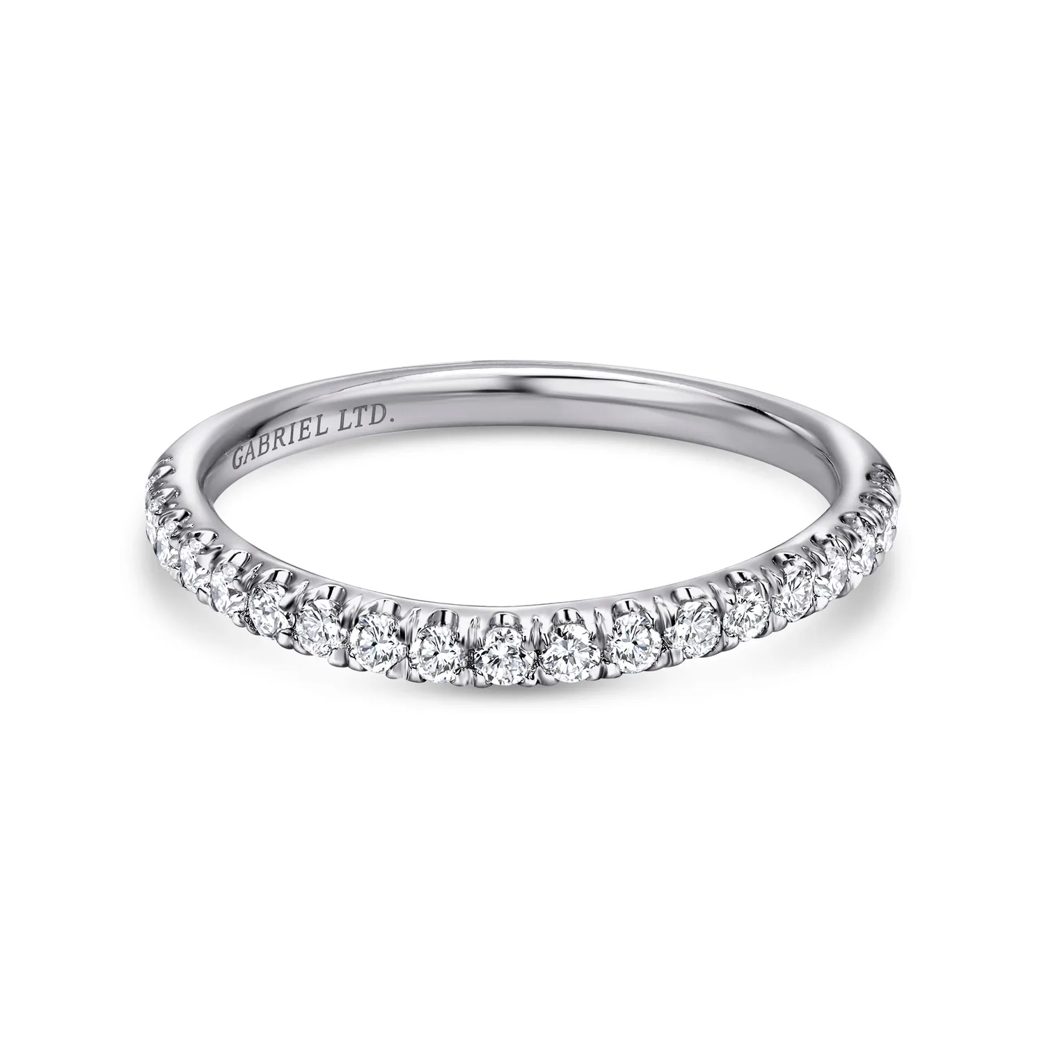 Diamond Matching Wedding Band in 14K White Gold