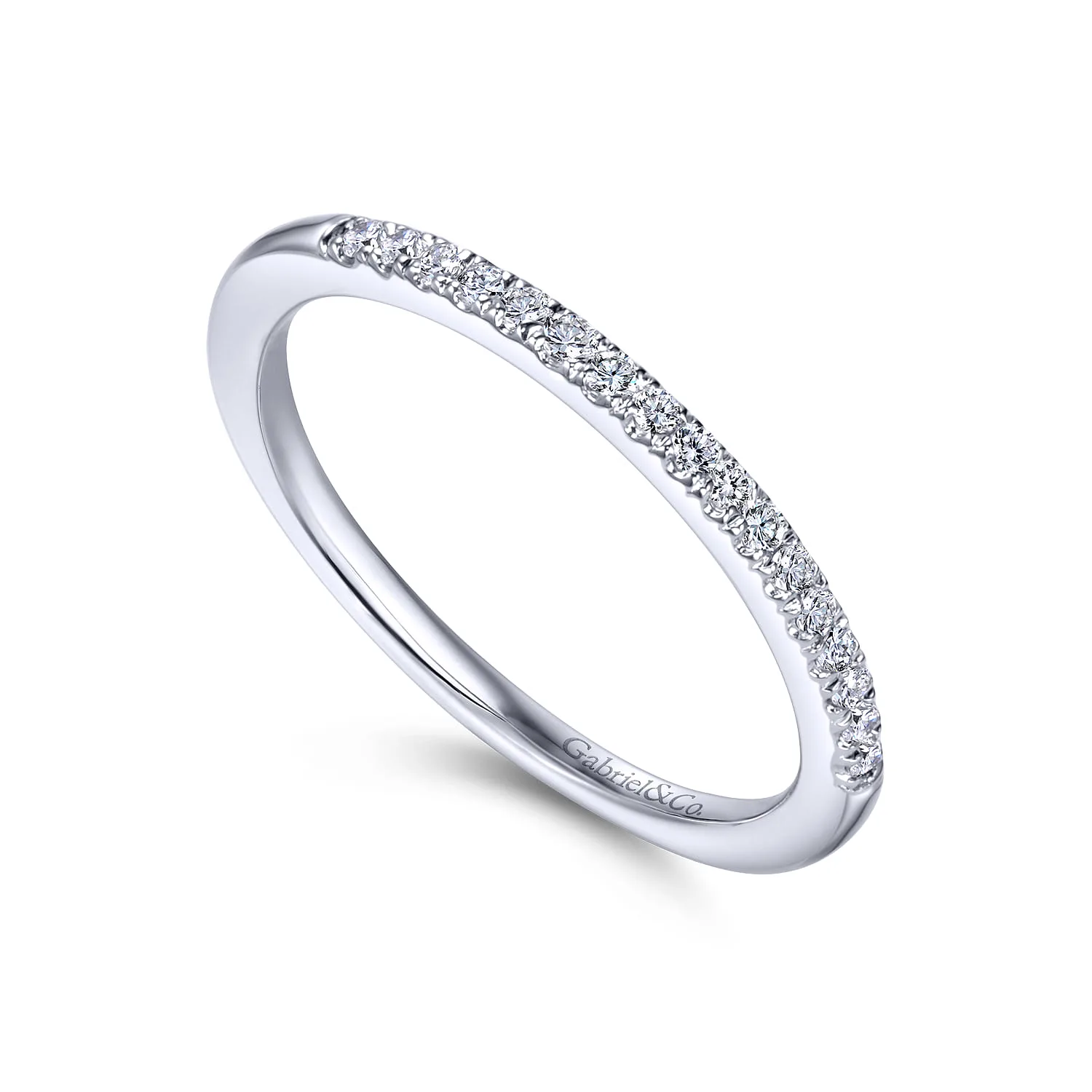 Matching Wedding Band in 14K White Gold, photograph 3