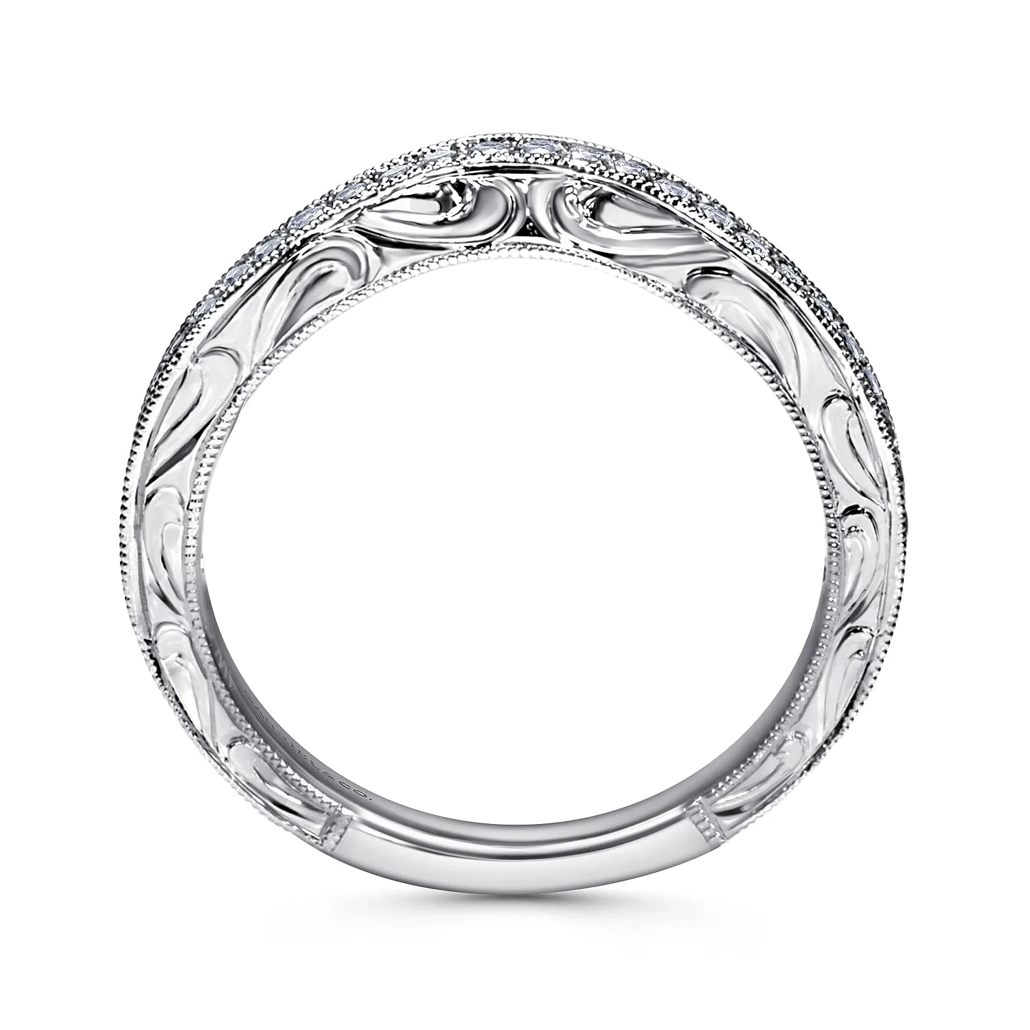 Matching Wedding Band in 14K White Gold, photograph 2