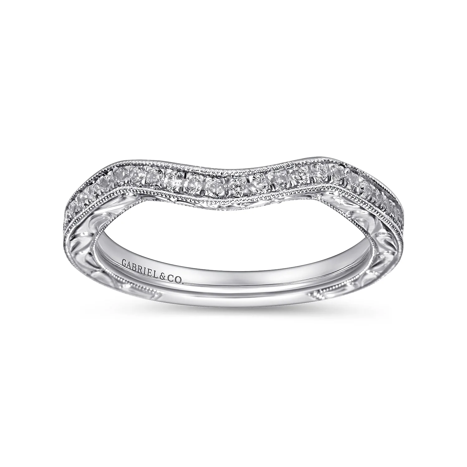 Matching Wedding Band in 14K White Gold, photograph 5