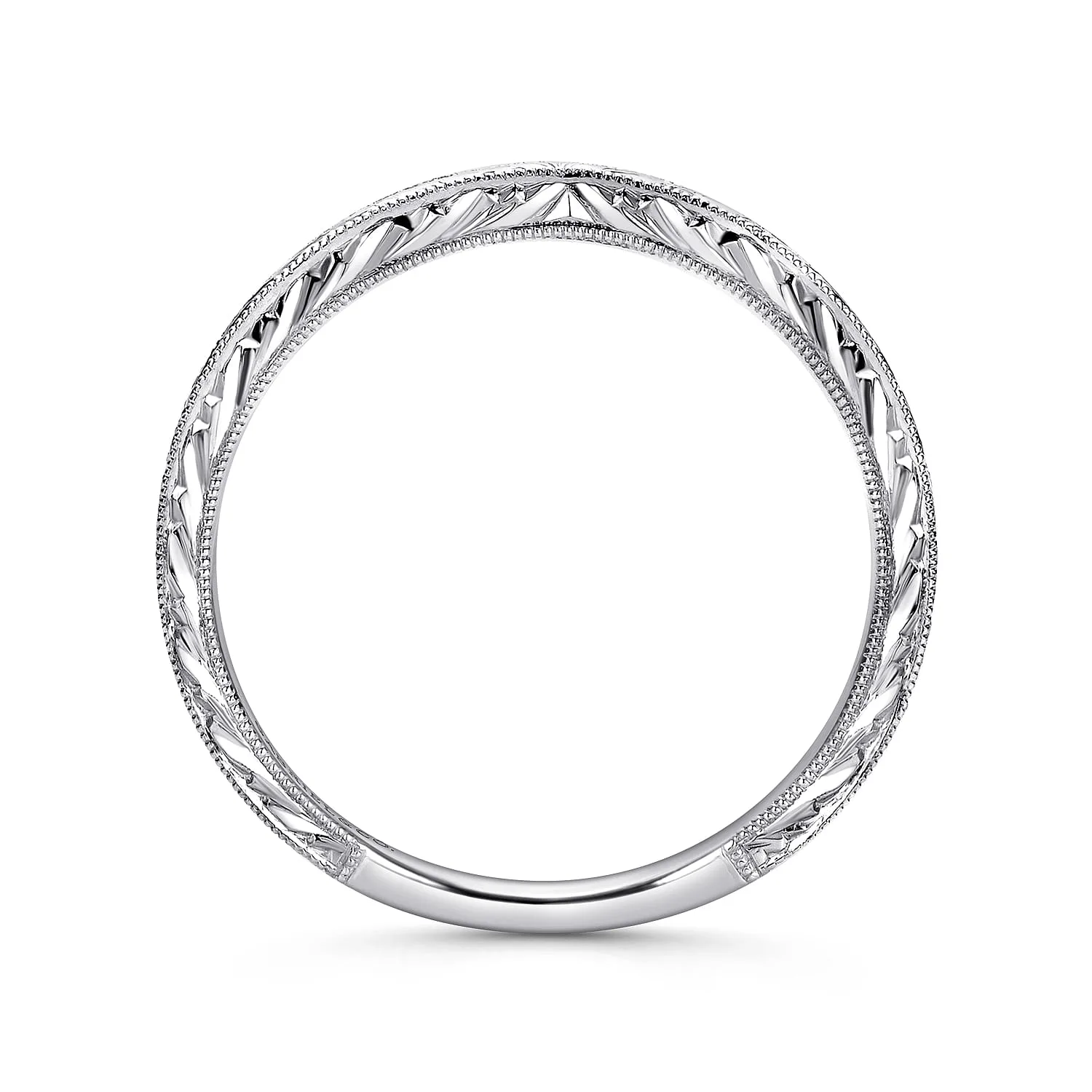 Matching Wedding Band in 14K White Gold, photograph 2