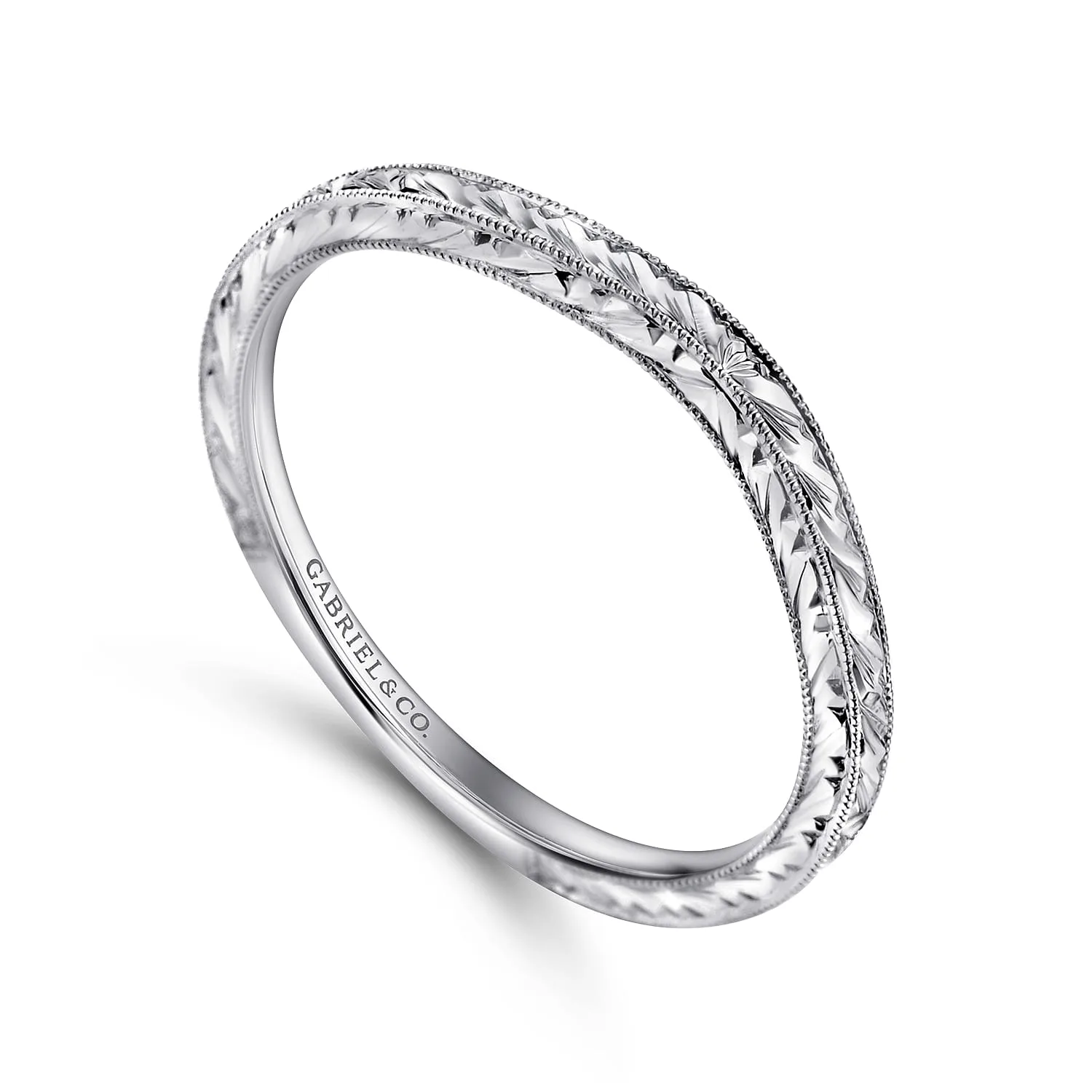 Matching Wedding Band in 14K White Gold, photograph 3
