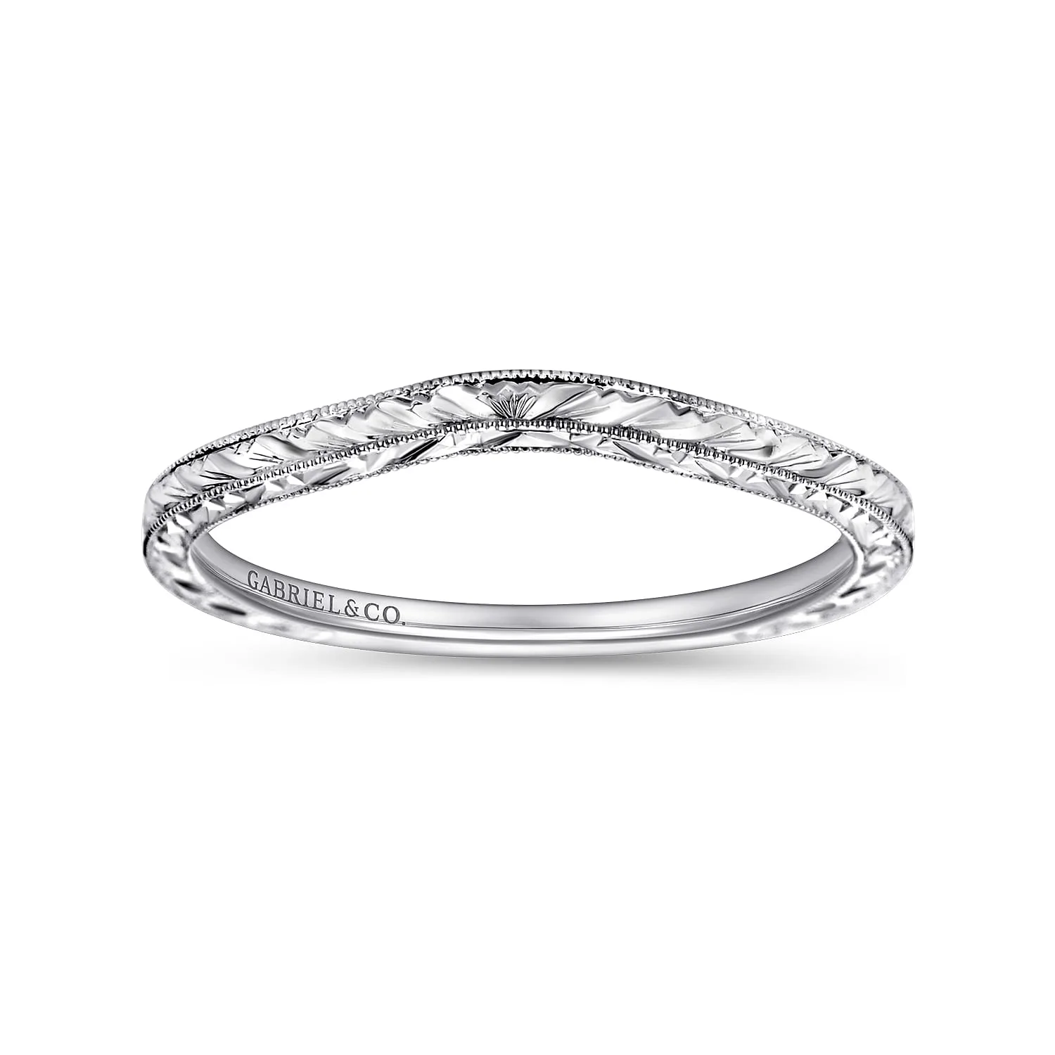 Matching Wedding Band in 14K White Gold, photograph 4