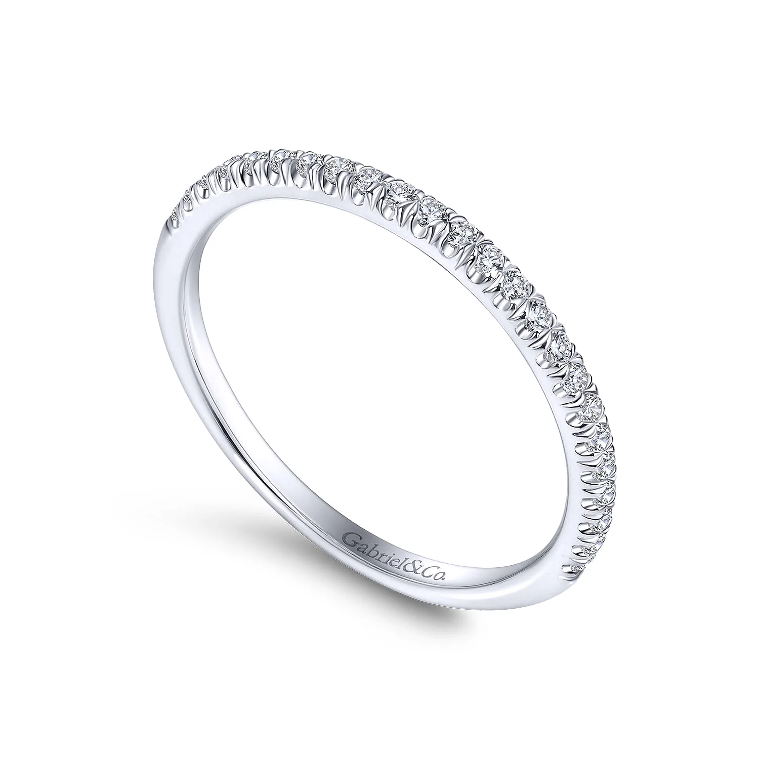 Matching Wedding Band in 14K White Gold, photograph 3