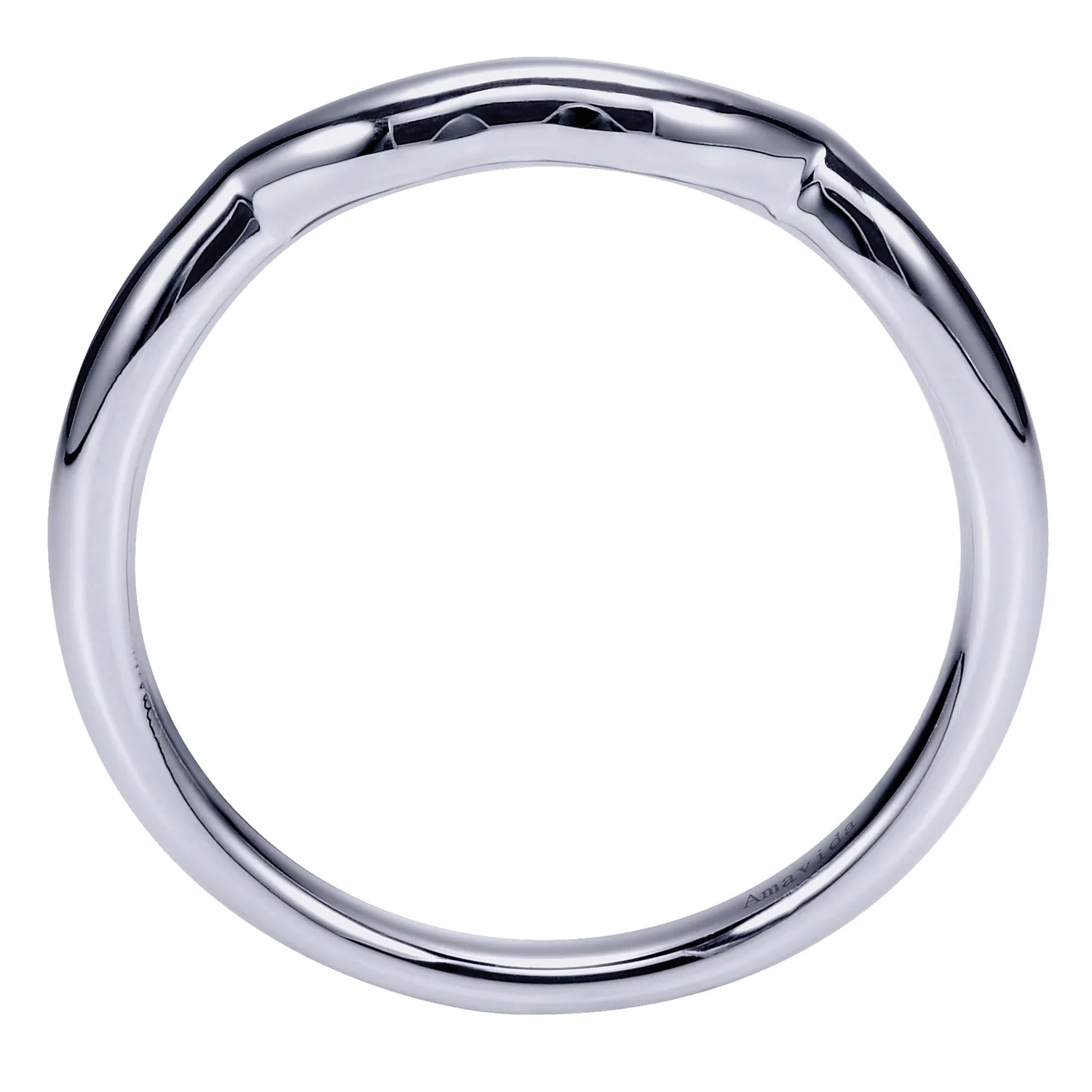 Matching Wedding Band in 18K White Gold, photograph 2