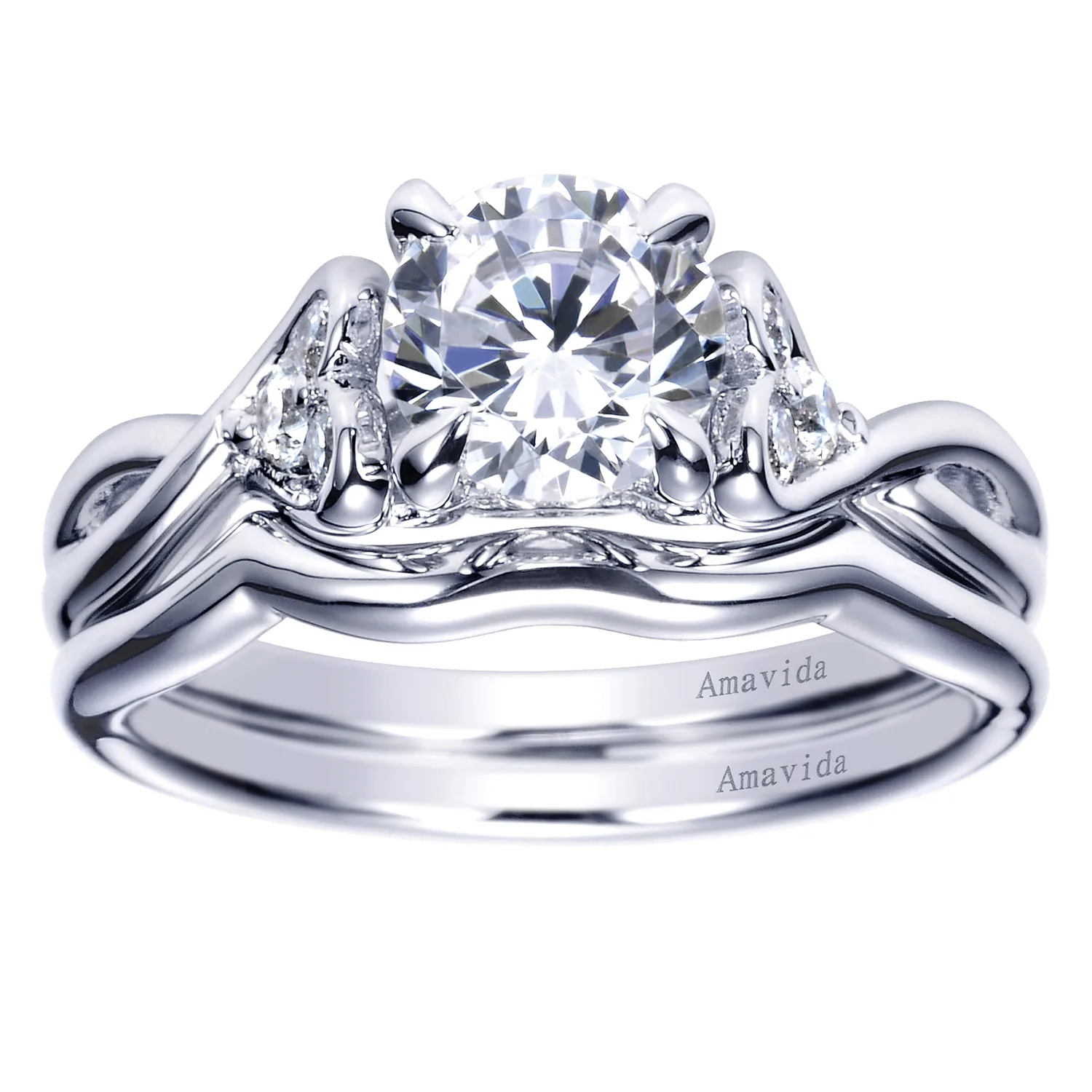 Matching Wedding Band in 18K White Gold, photograph 4