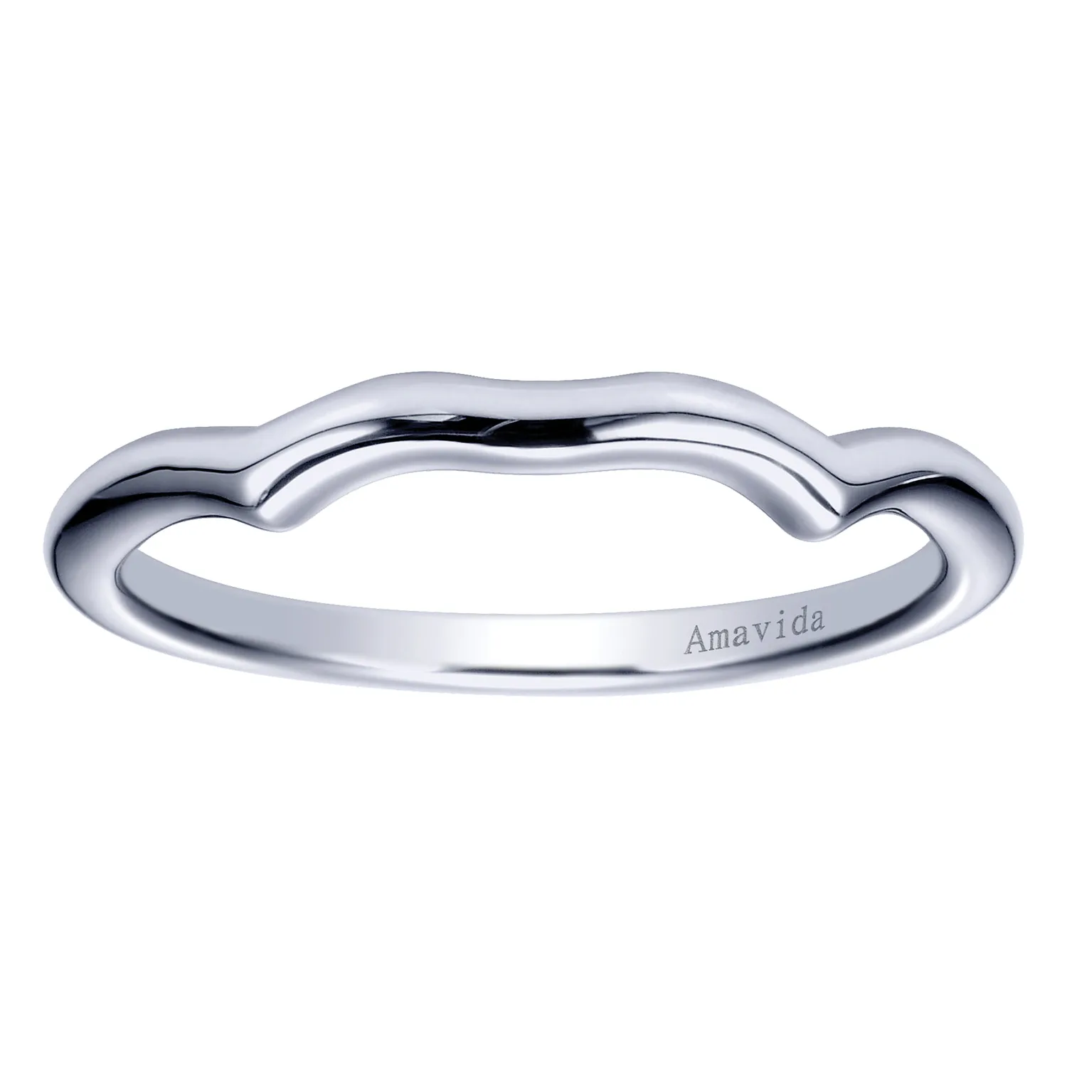 Matching Wedding Band in 18K White Gold, photograph 5