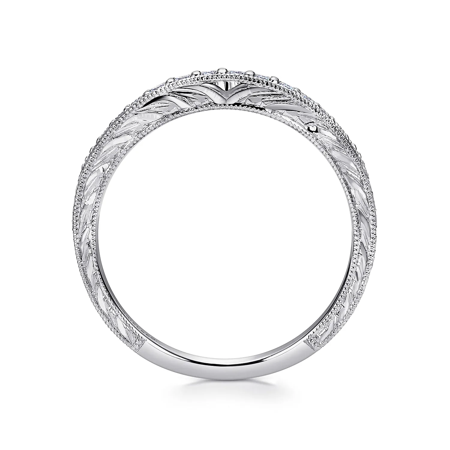 Matching Wedding Band in 14K White Gold, photograph 2