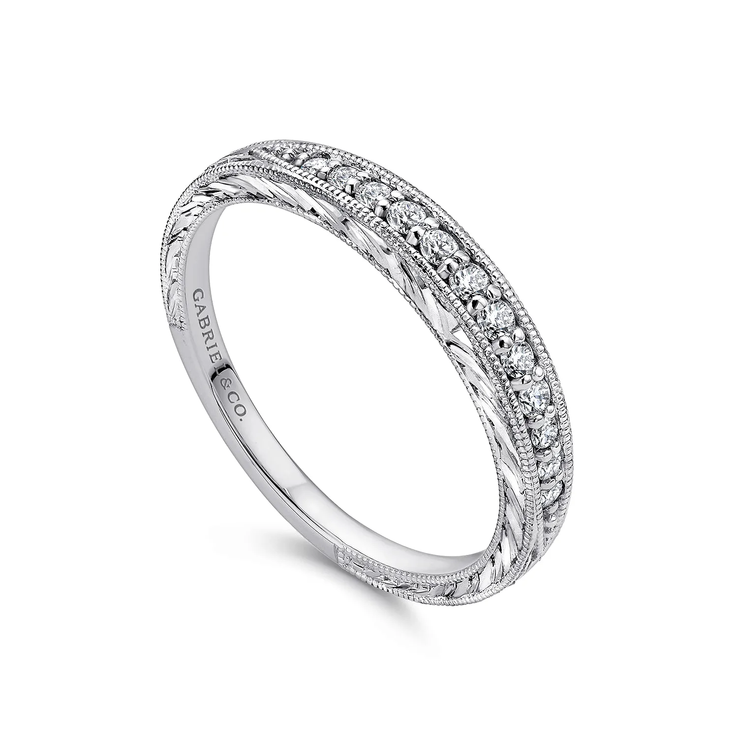 Matching Wedding Band in 14K White Gold, photograph 3