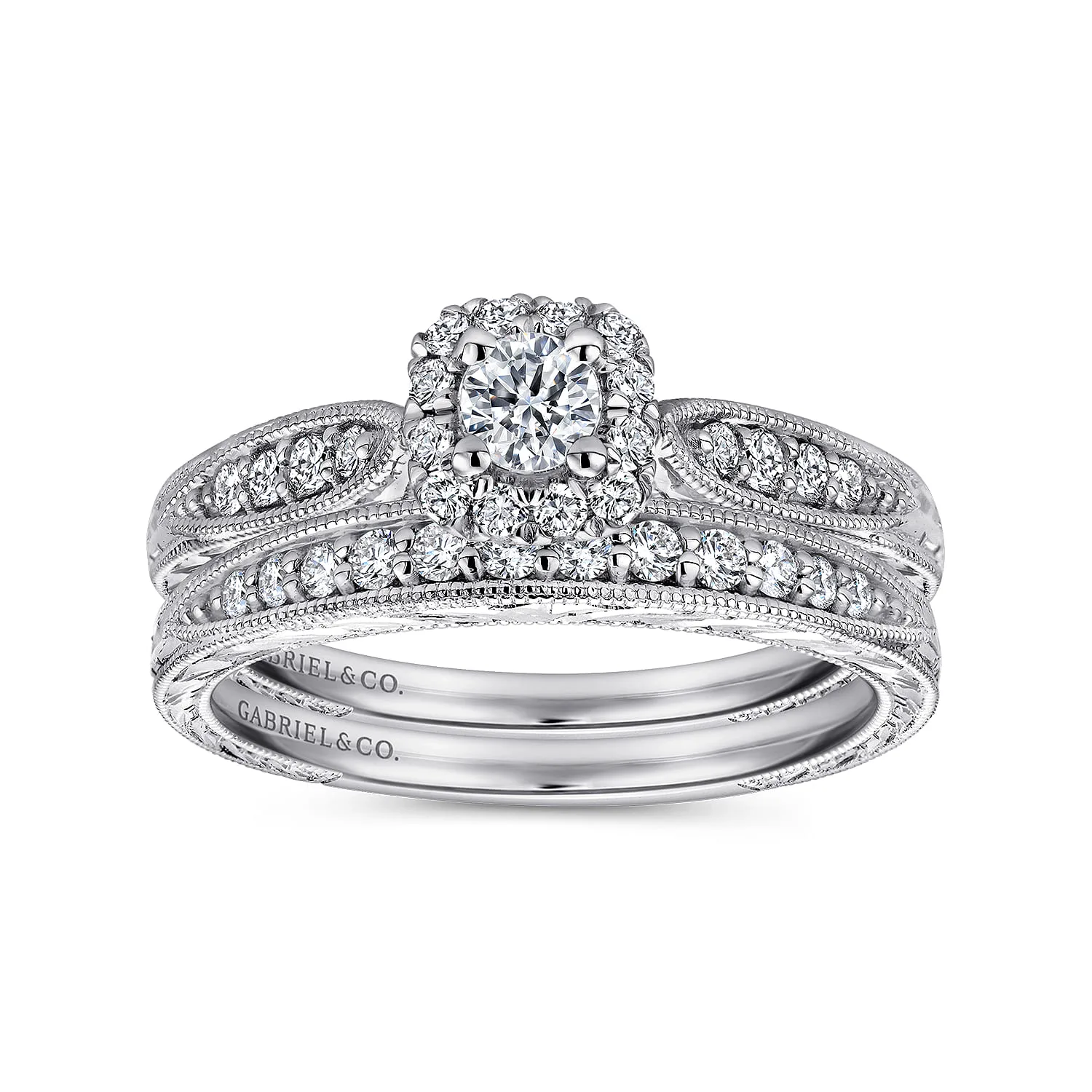 Matching Wedding Band in 14K White Gold, photograph 4