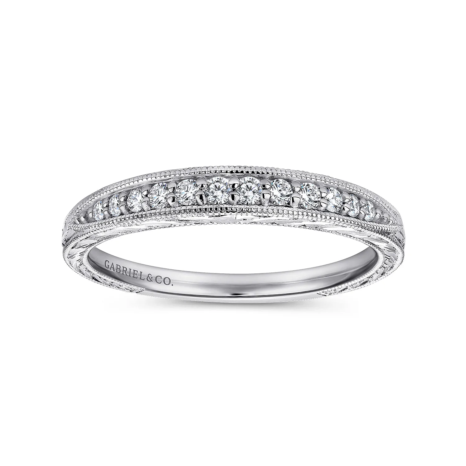 Matching Wedding Band in 14K White Gold, photograph 5