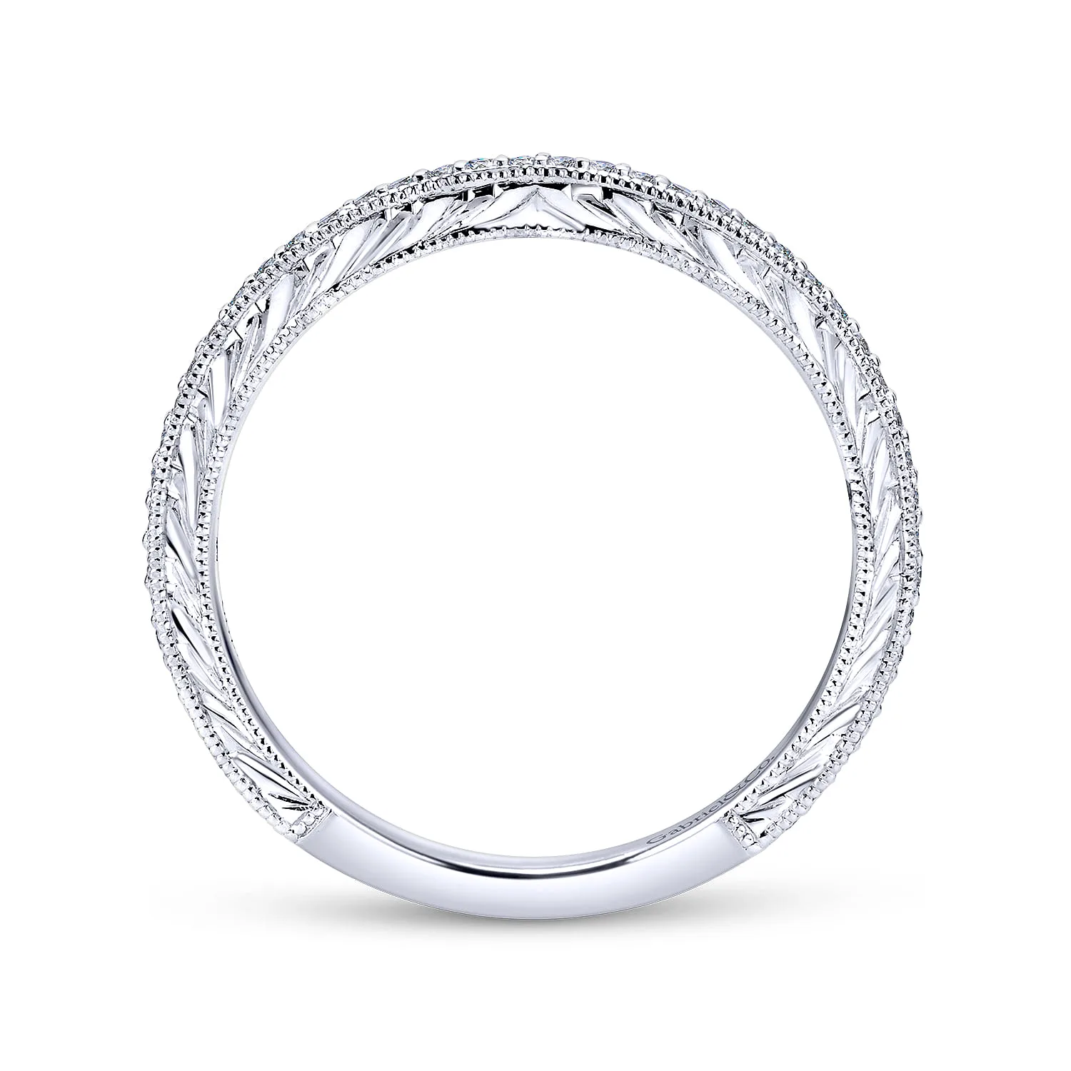 Matching Wedding Band in 14K White Gold, photograph 2