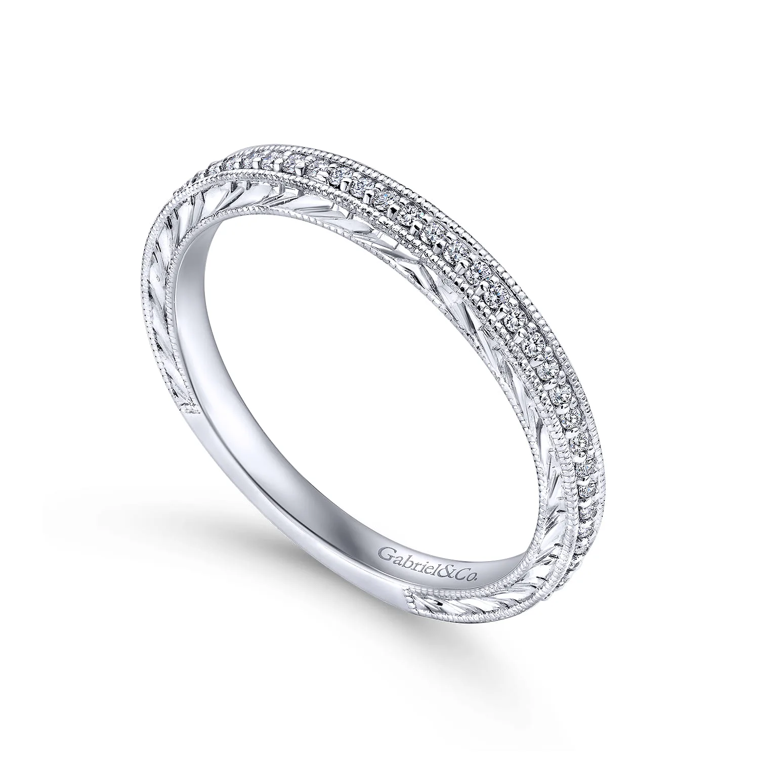 Matching Wedding Band in 14K White Gold, photograph 3