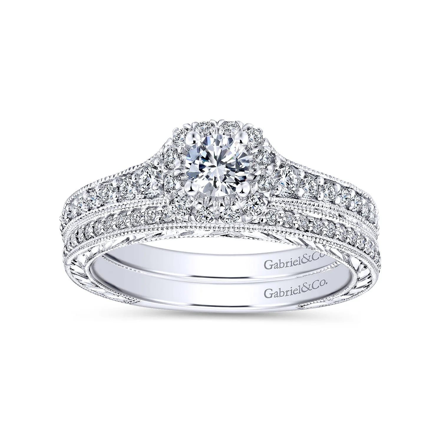Matching Wedding Band in 14K White Gold, photograph 4