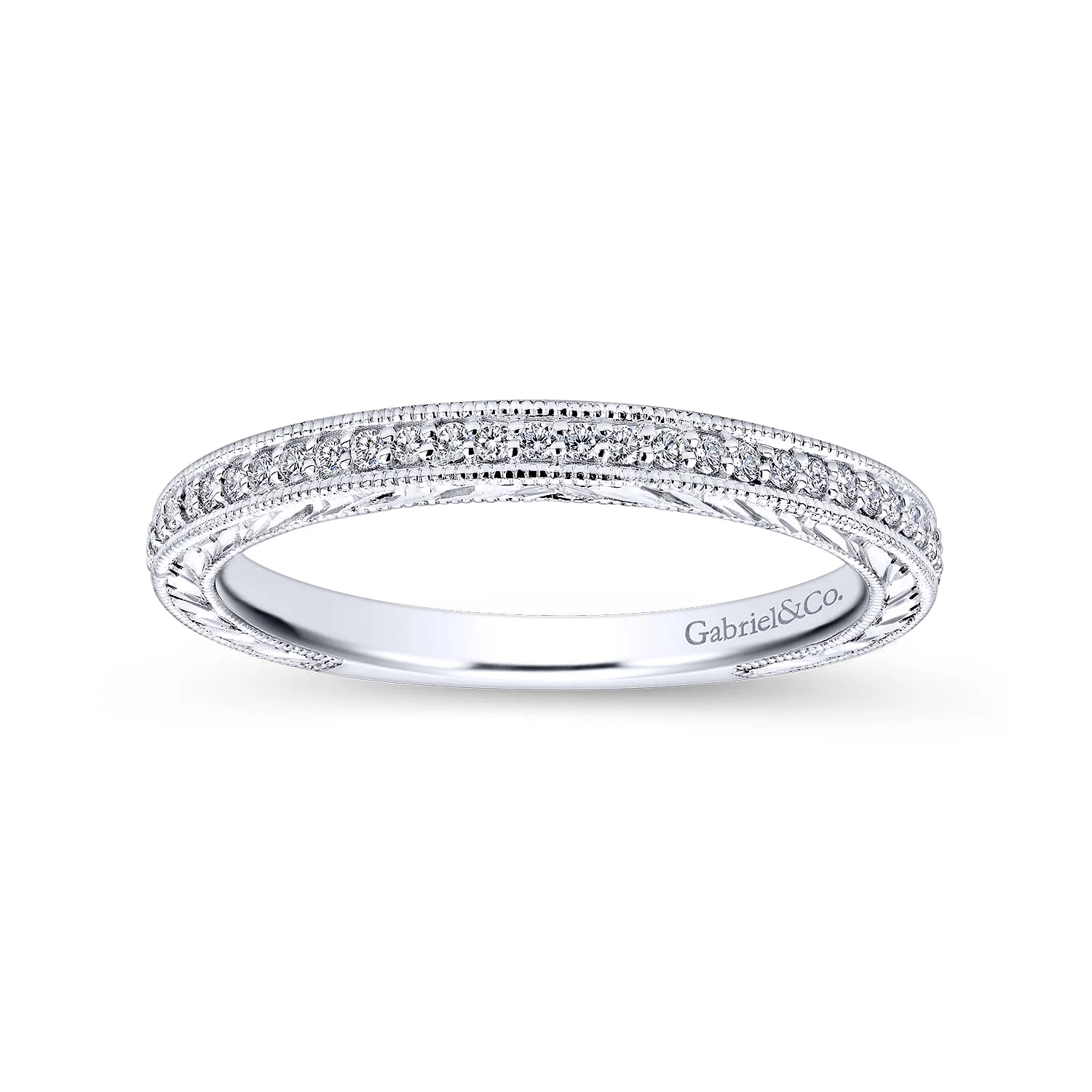 Matching Wedding Band in 14K White Gold, photograph 5