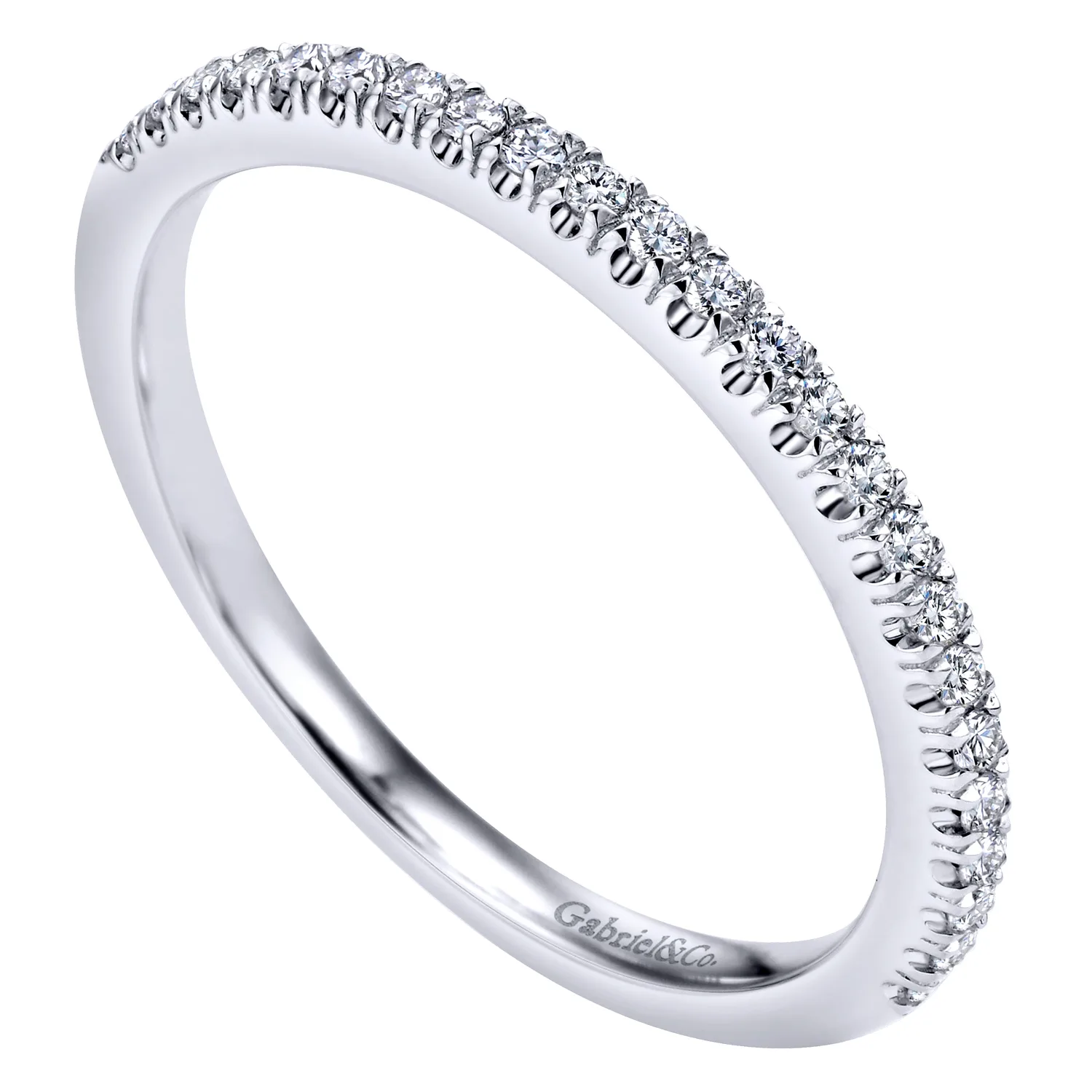 Matching Wedding Band in 14K White Gold, photograph 3