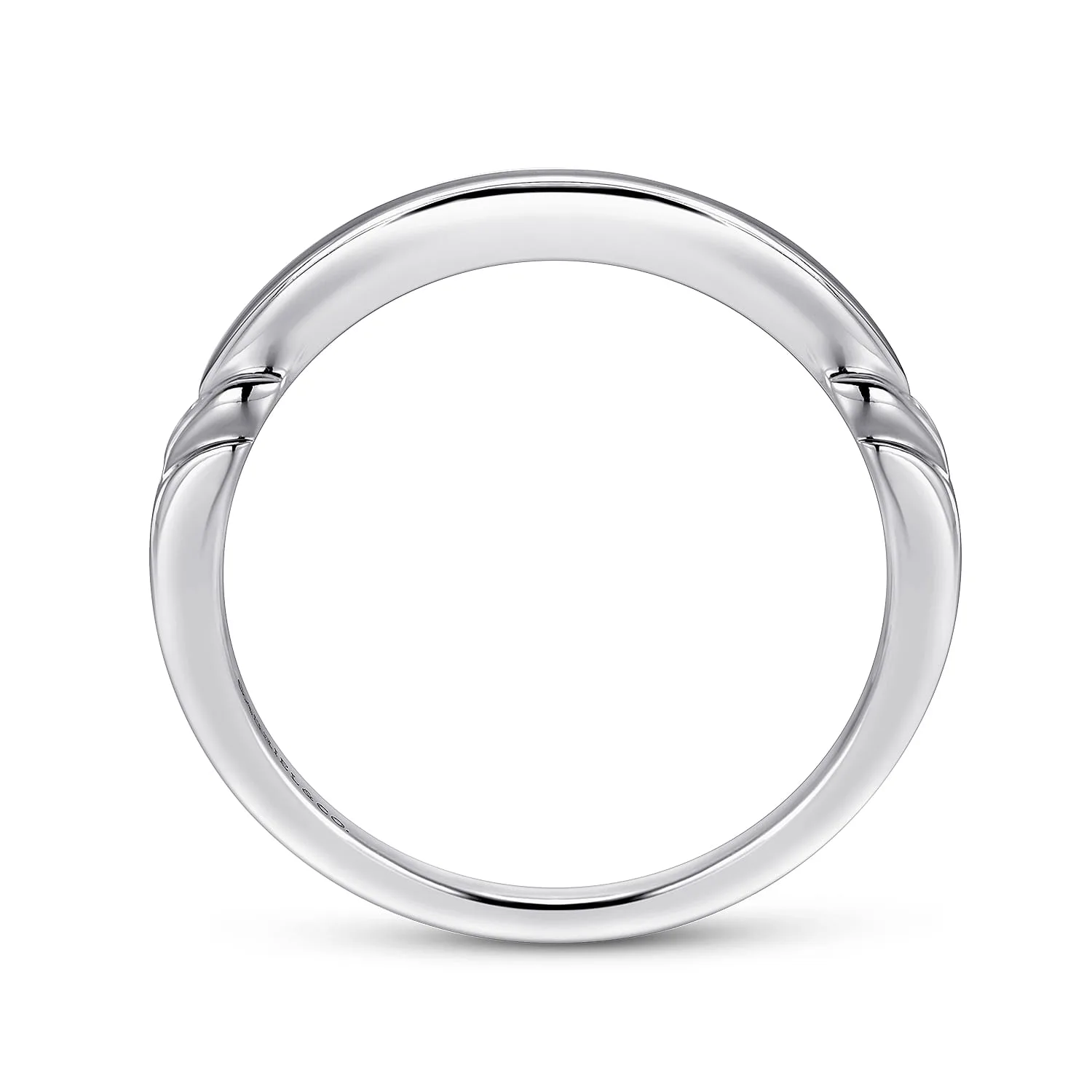 Matching Wedding Band in 14K White Gold, photograph 2