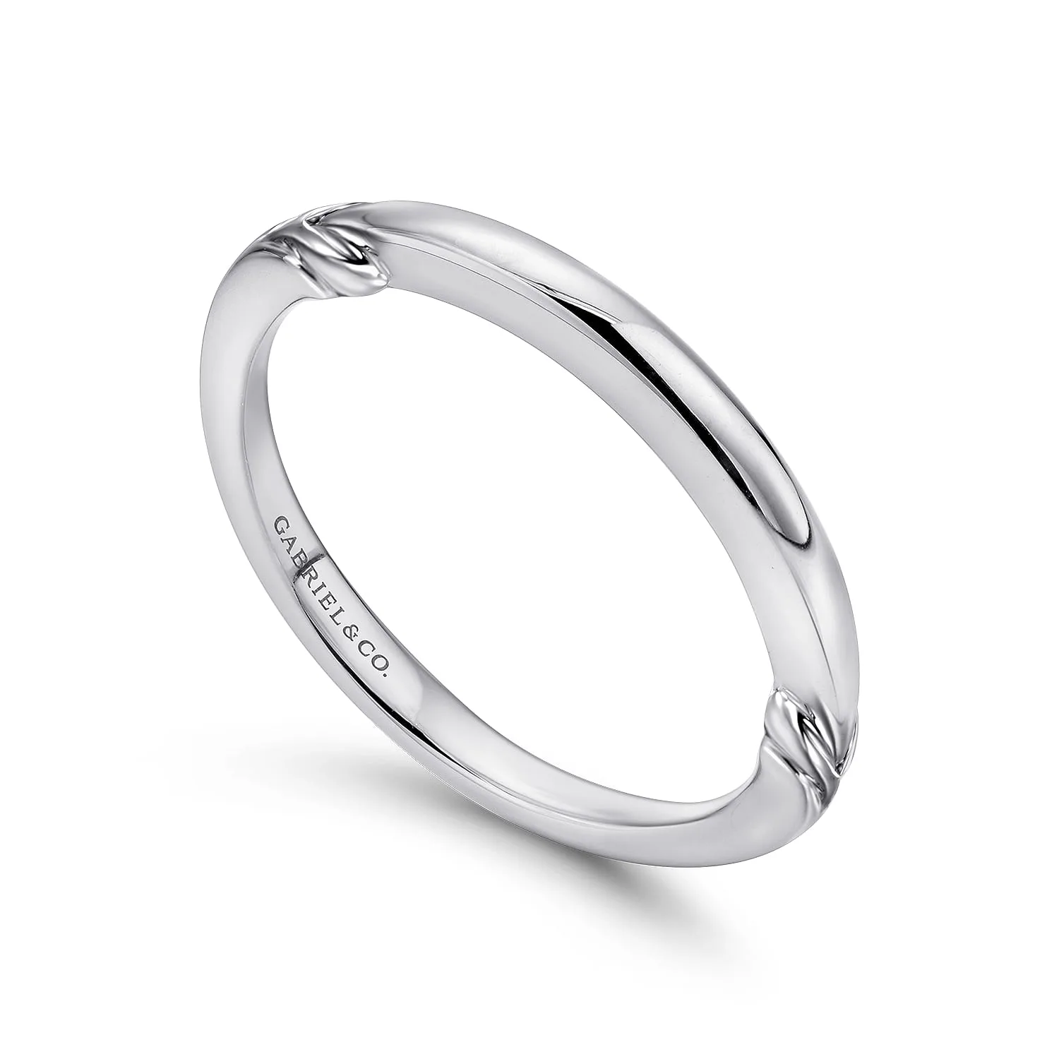 Matching Wedding Band in 14K White Gold, photograph 3