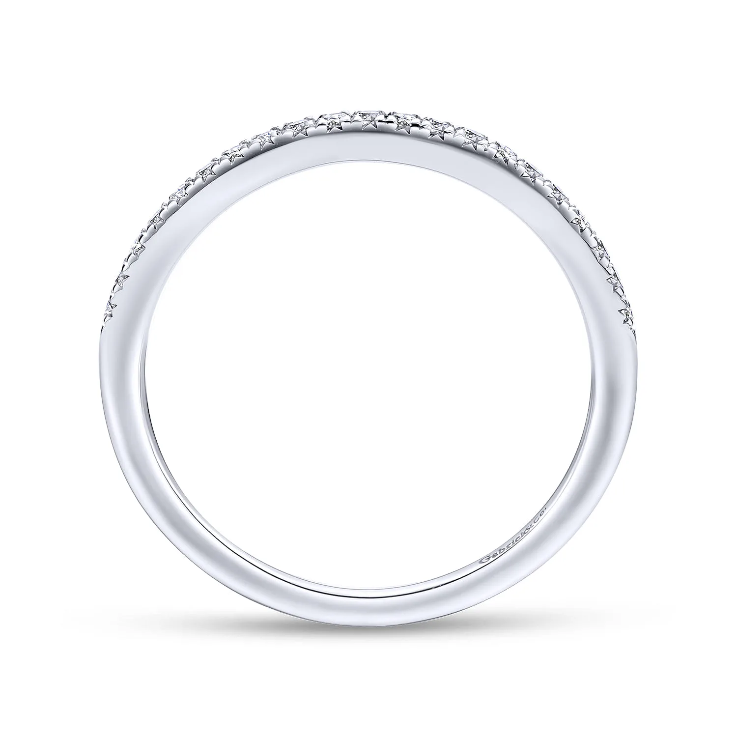 Matching Wedding Band in 14K White Gold, photograph 2