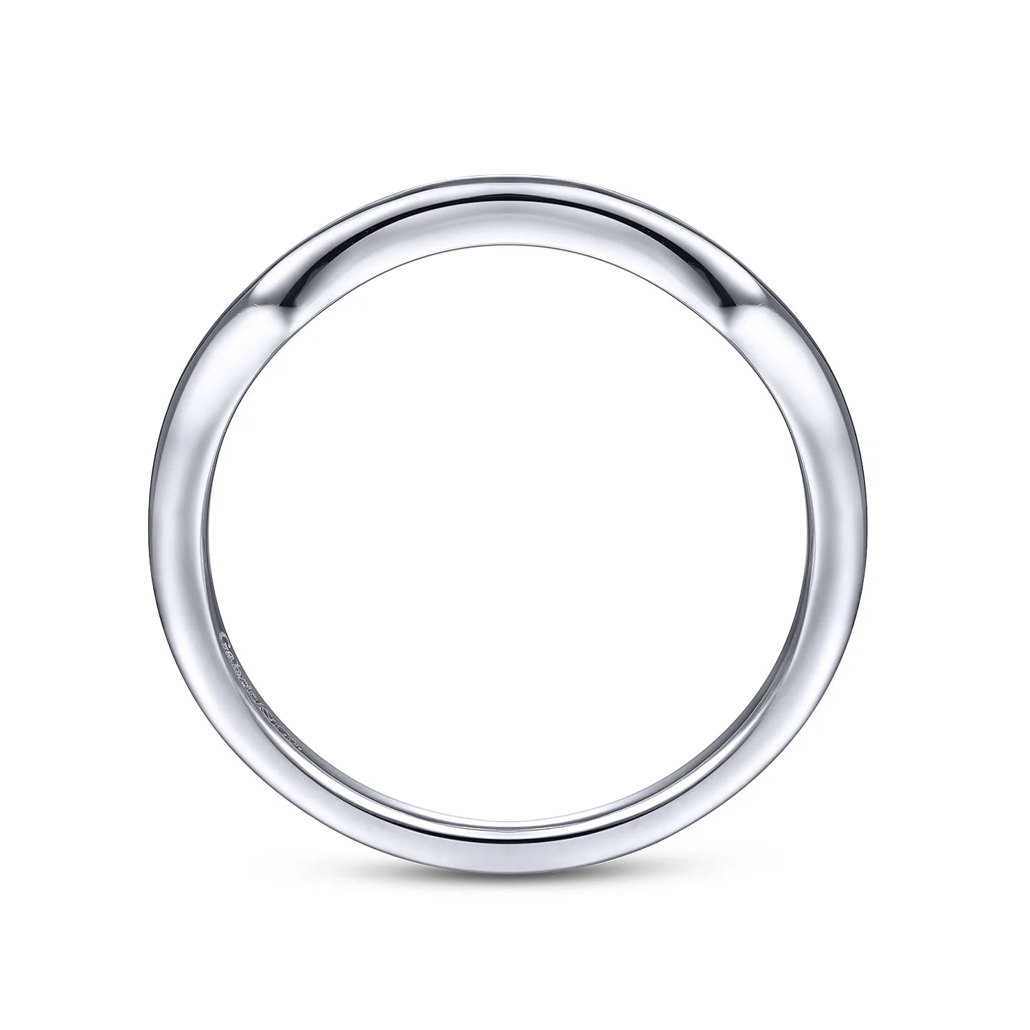 Matching Wedding Band in 14K White Gold, photograph 2