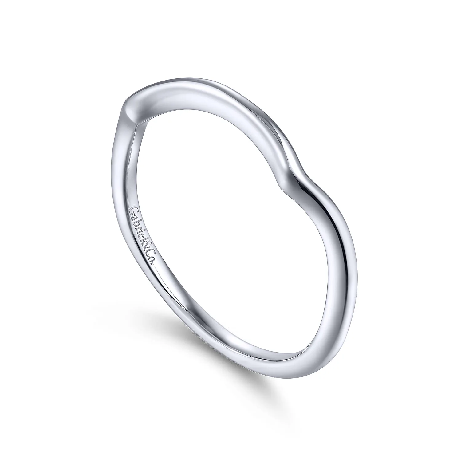 Matching Wedding Band in 14K White Gold, photograph 3