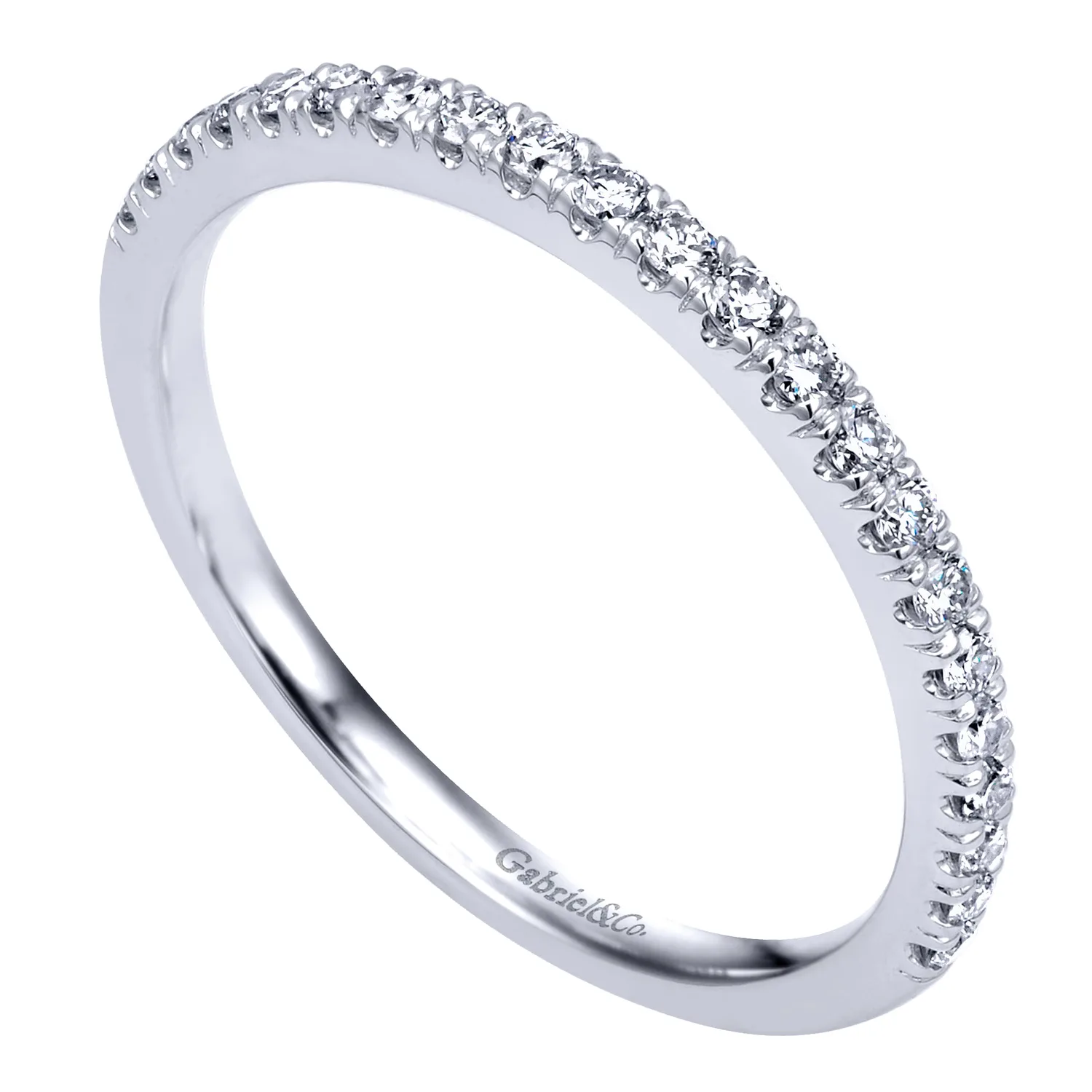 Matching Wedding Band in 14K White Gold, photograph 3