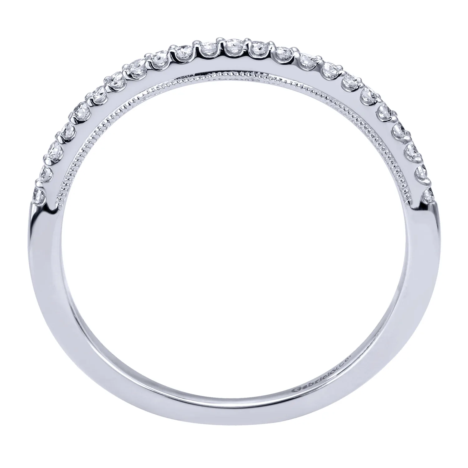 Matching Wedding Band in 14K White Gold, photograph 2