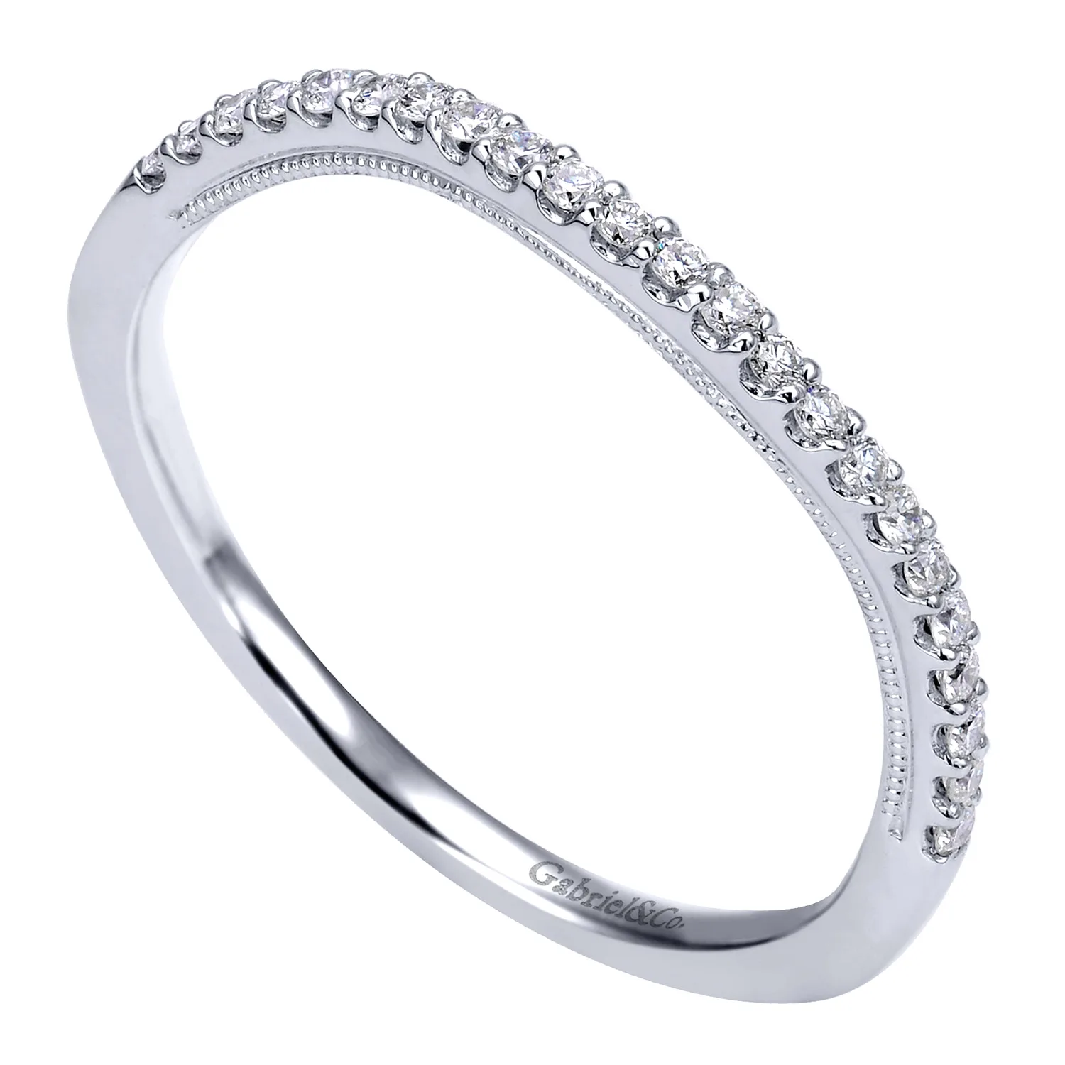 Matching Wedding Band in 14K White Gold, photograph 3