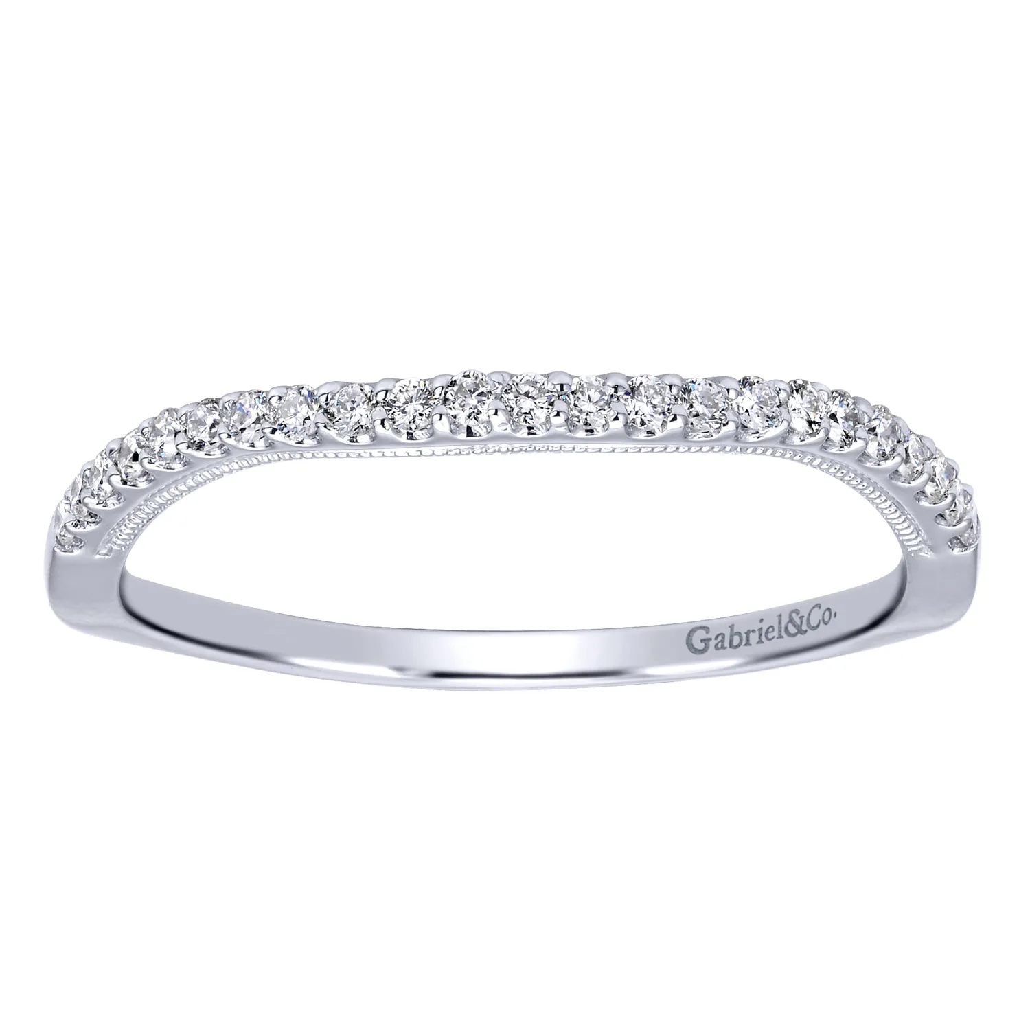 Matching Wedding Band in 14K White Gold, photograph 4