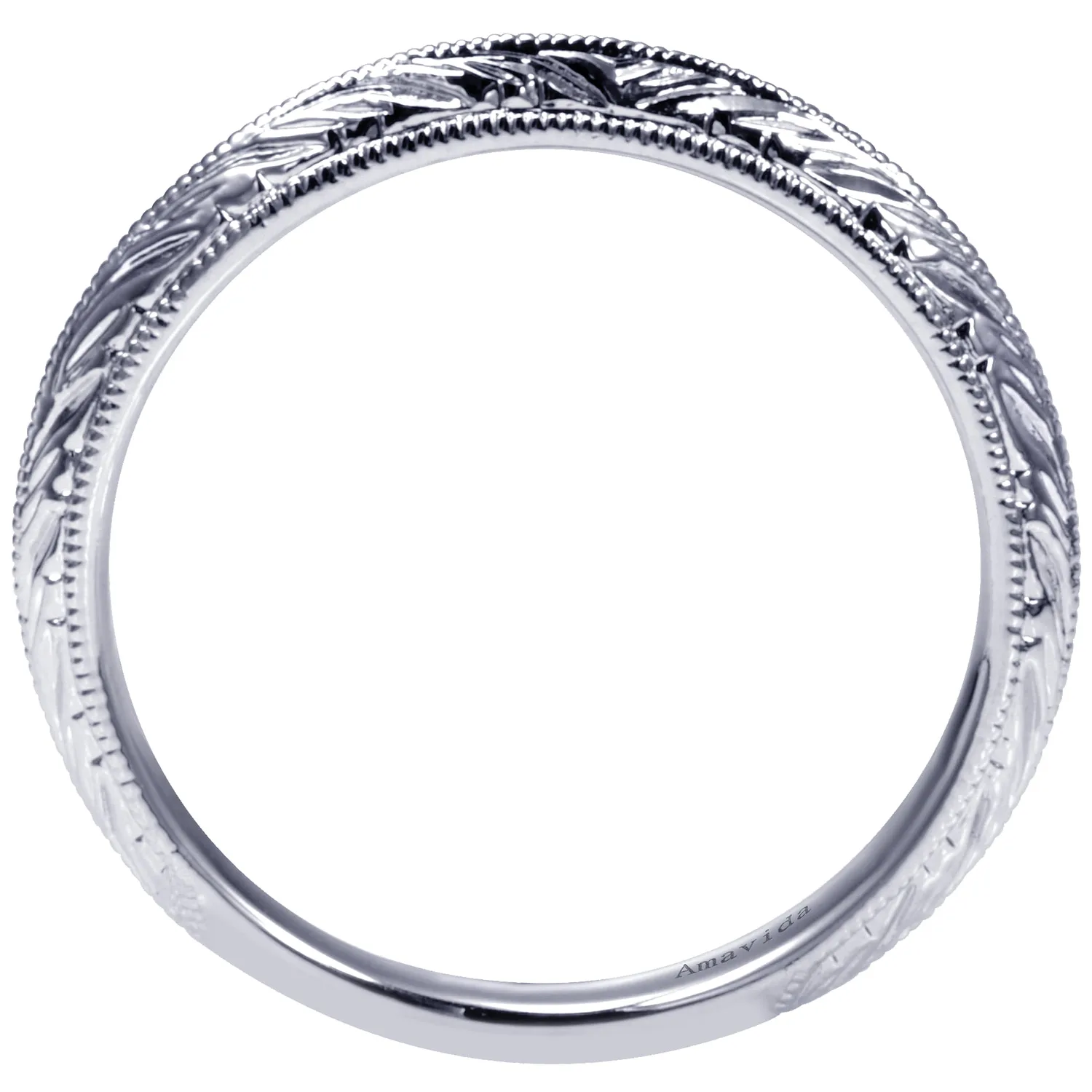Matching Wedding Band in 18K White Gold, photograph 2