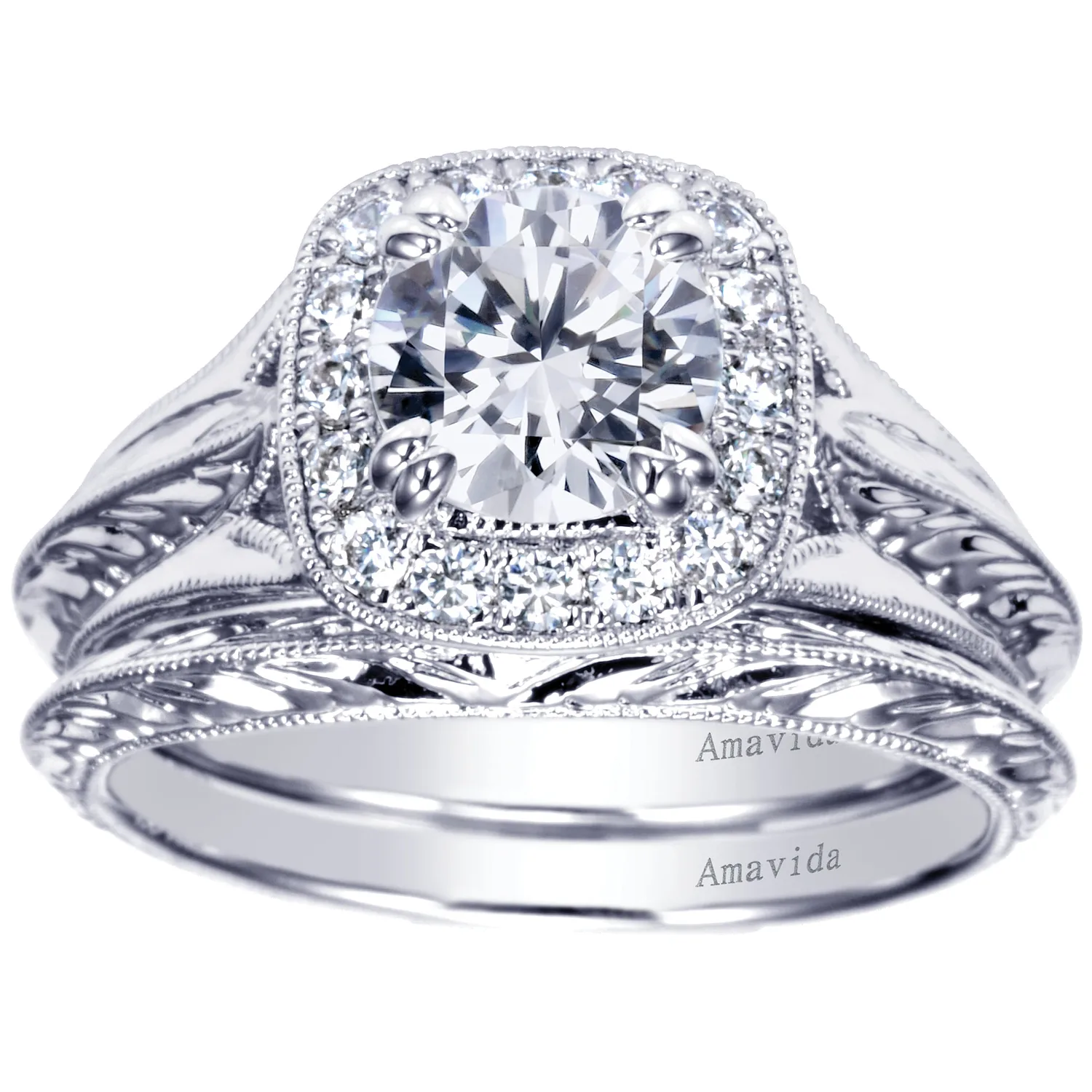 Matching Wedding Band in 18K White Gold, photograph 4