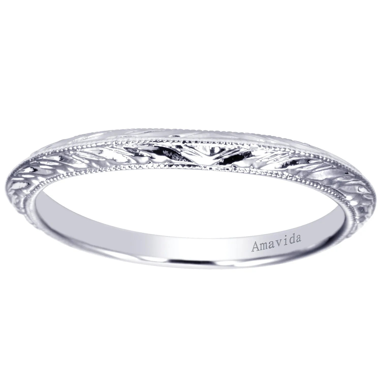 Matching Wedding Band in 18K White Gold, photograph 5