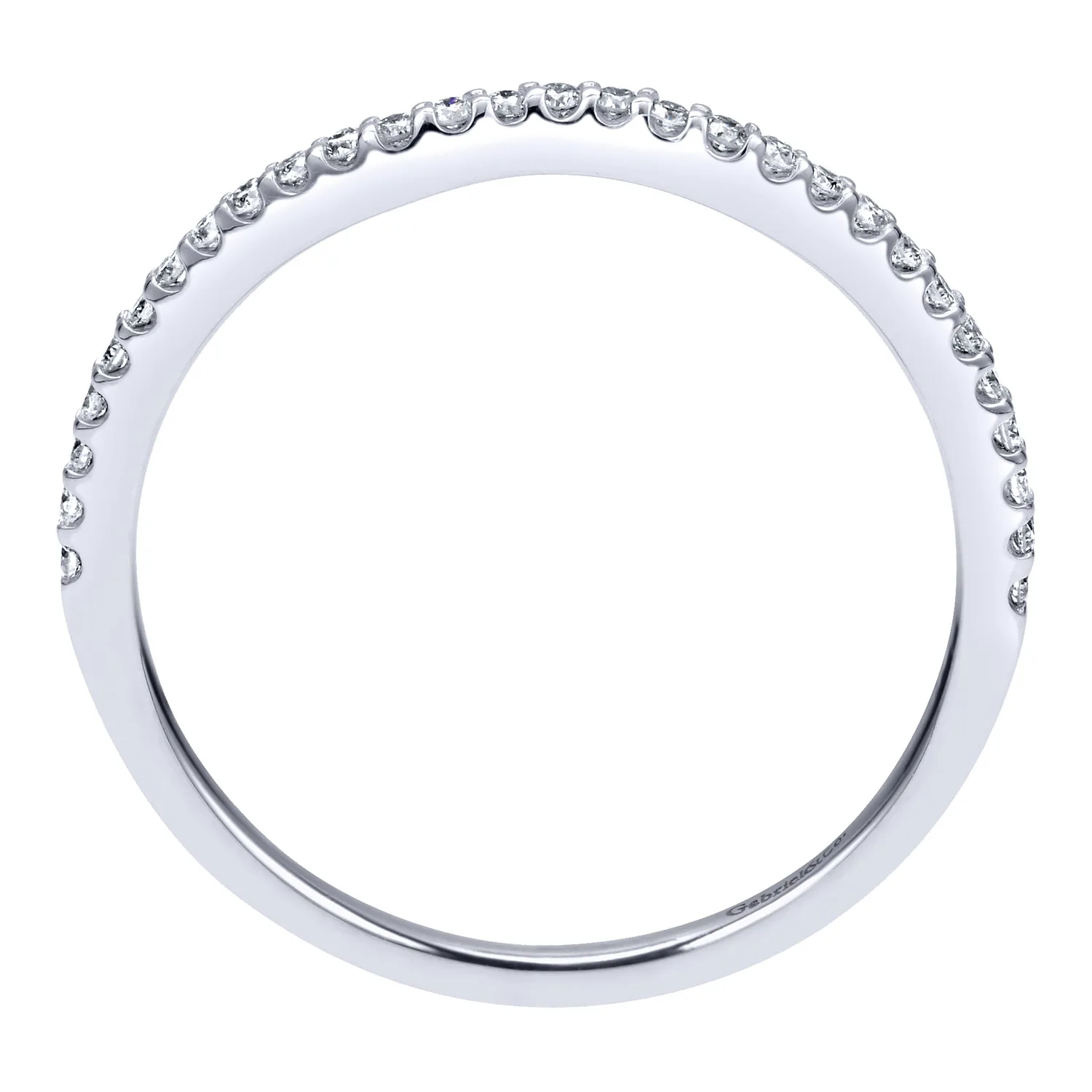 Matching Wedding Band in 14K White Gold, photograph 2