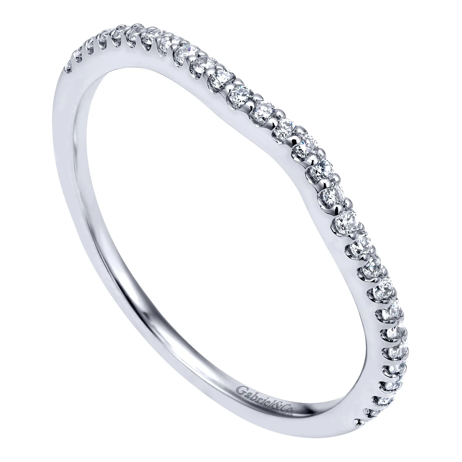 Matching Wedding Band in 14K White Gold, photograph 3