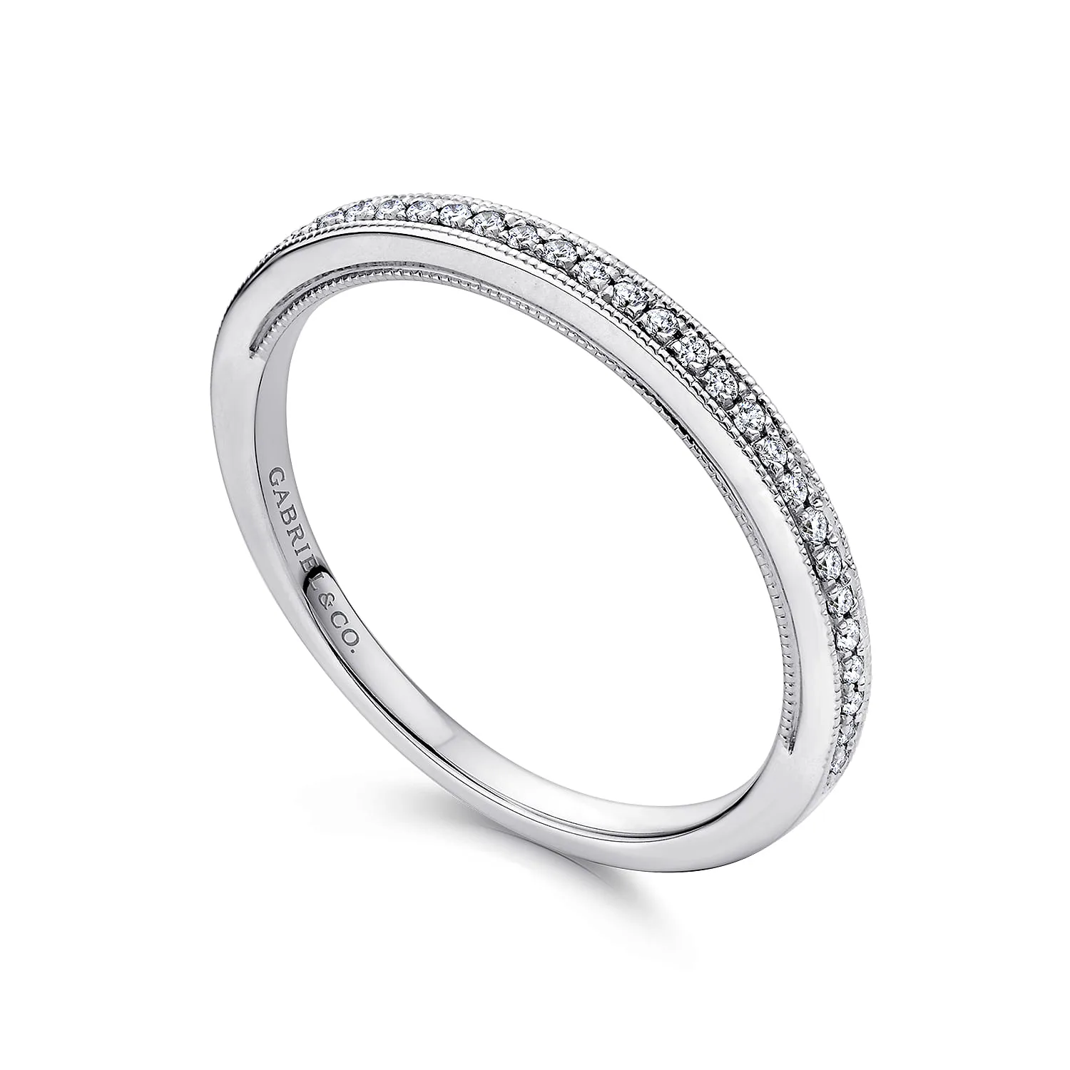 Matching Wedding Band in 14K White Gold, photograph 3